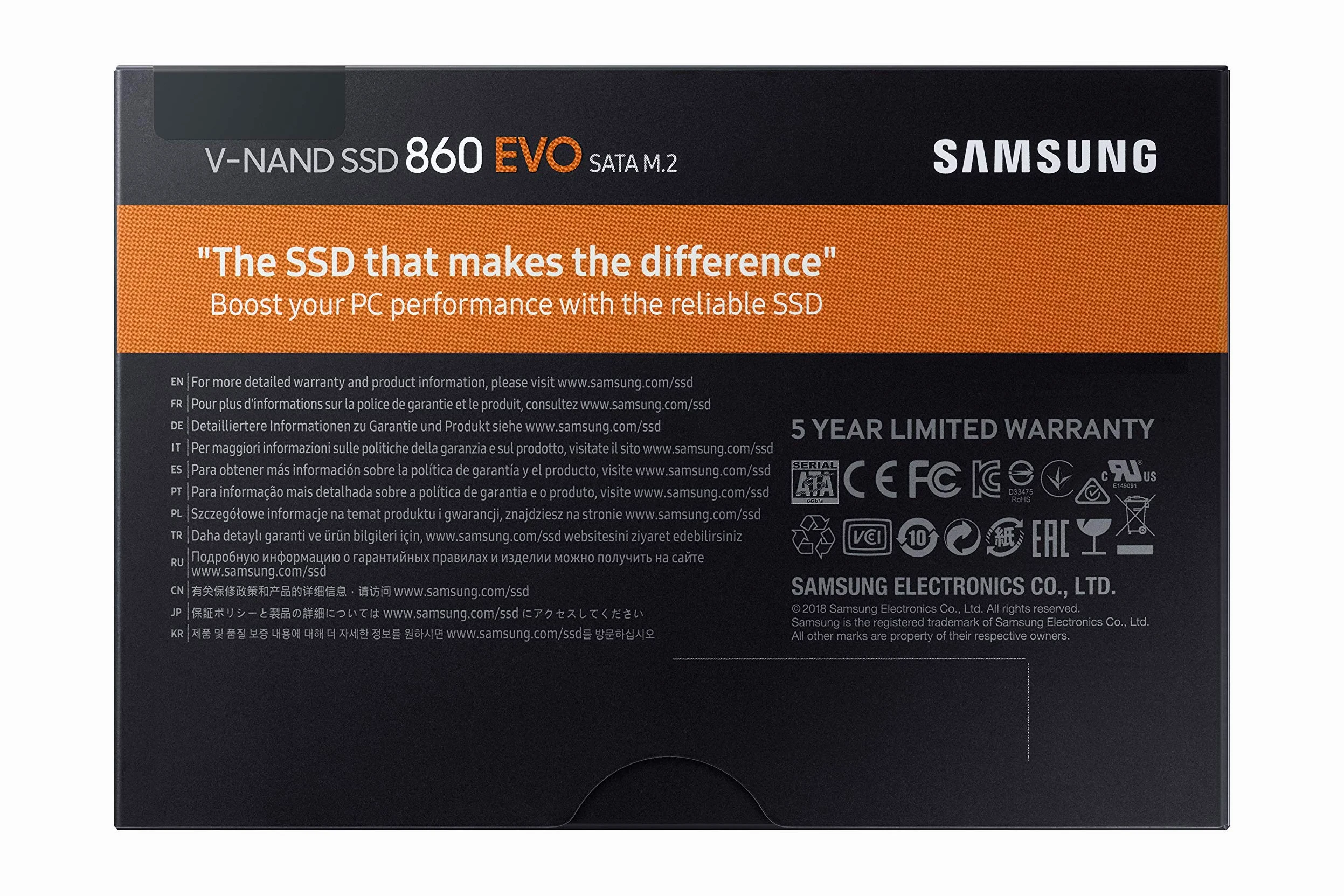 Samsung Memorie MZ-N6E250 860 EVO SSD Interno da 250 GB, SATA, M.2