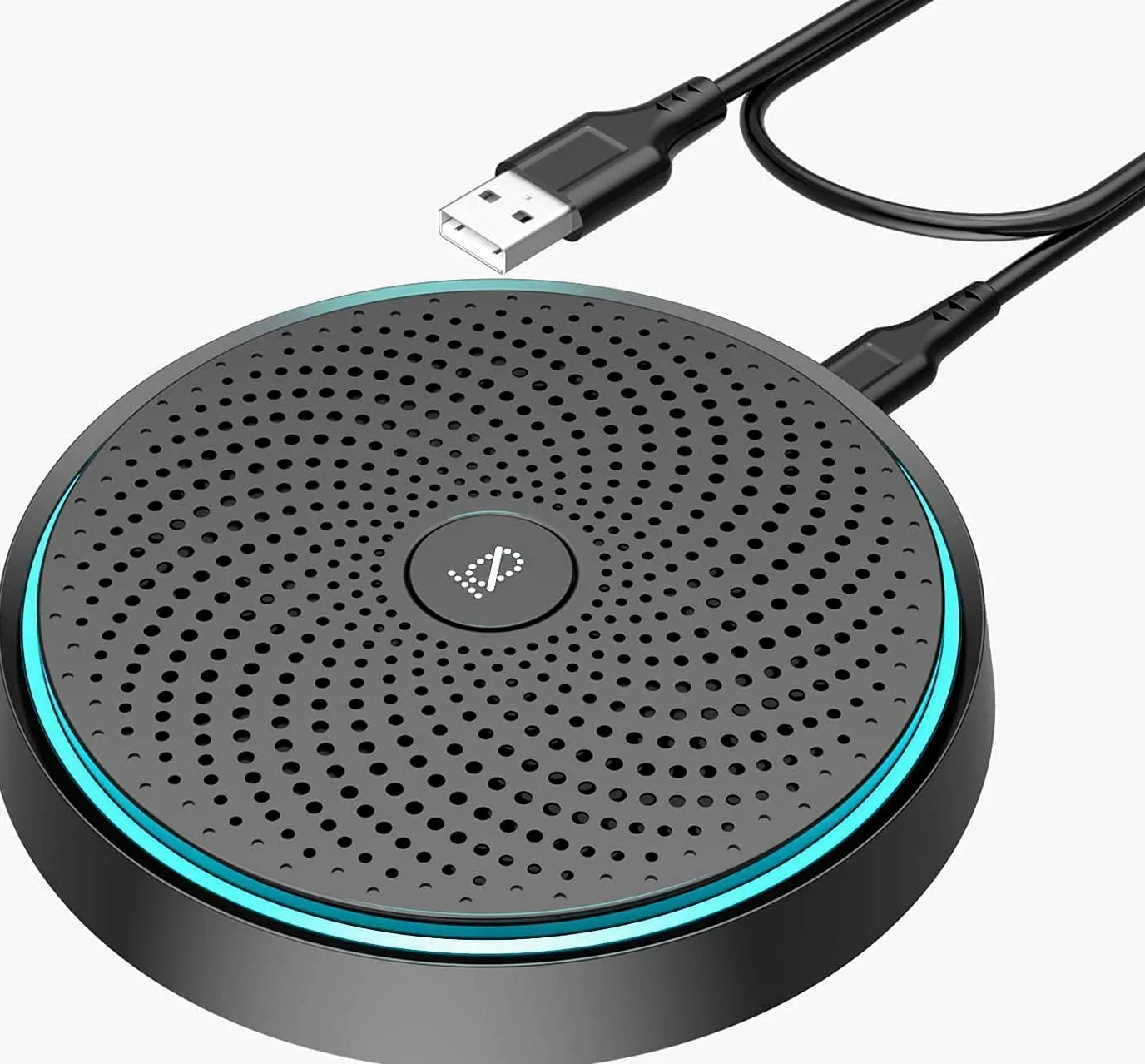 MONODEAL Microfono USB per Conferenza, Microfono per PC Video Conferenza, Registrazione, Skype, Classe Online, Giochi, Zoom, Plug & Play Compatibile con Mac Windows PC