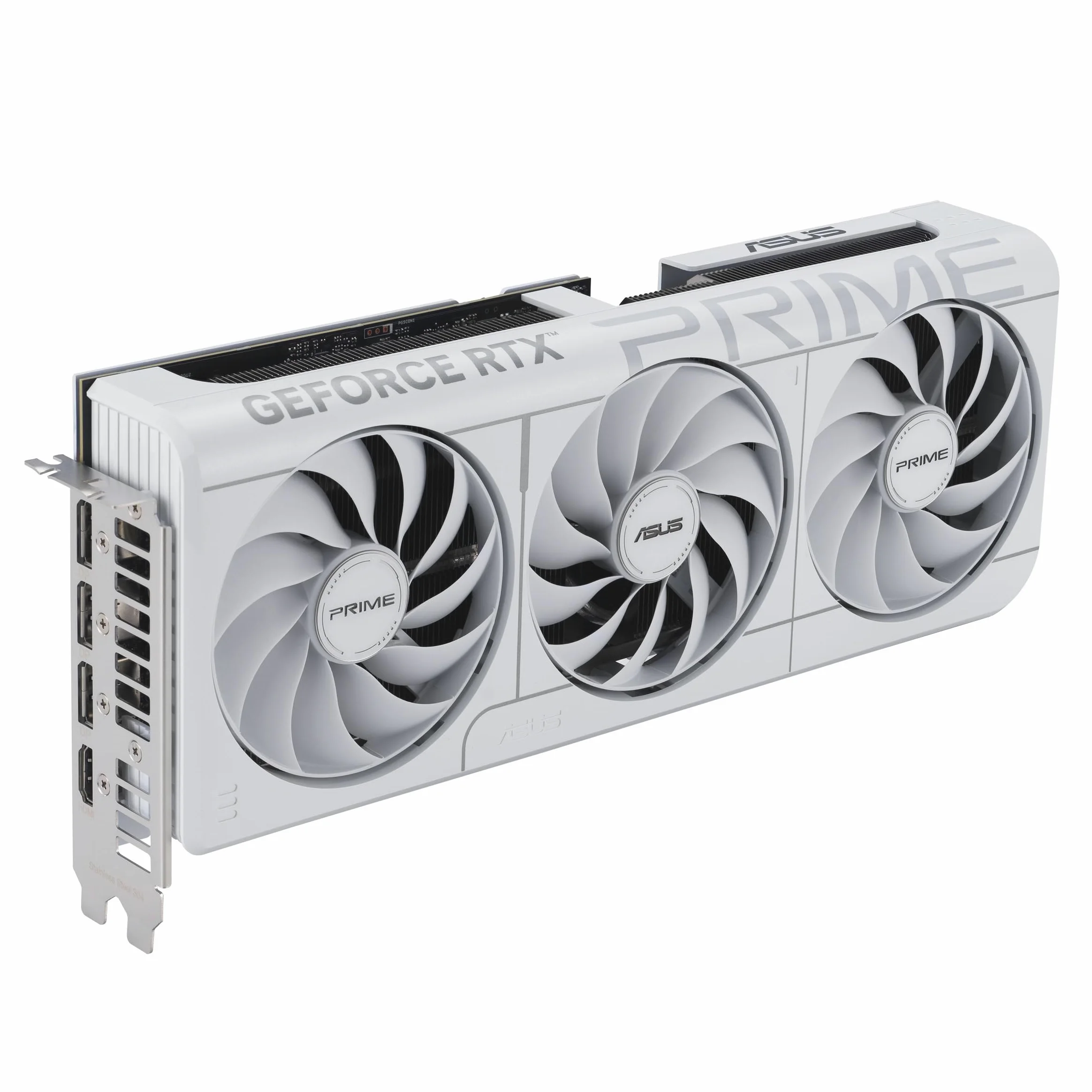 ASUS PRIME NVIDIA GeForce RTX 5070 OC Edition, Scheda Grafica 12 GB GDDR7, 192 Bit, PCIe 5.0, Design a 2,5 Slot, 3 Ventole Axial-Tech, 1 HDMI 2.1, 3 DisplayPort 2,1, Bianco, PRIME-RTX5070-O12G-WHITE