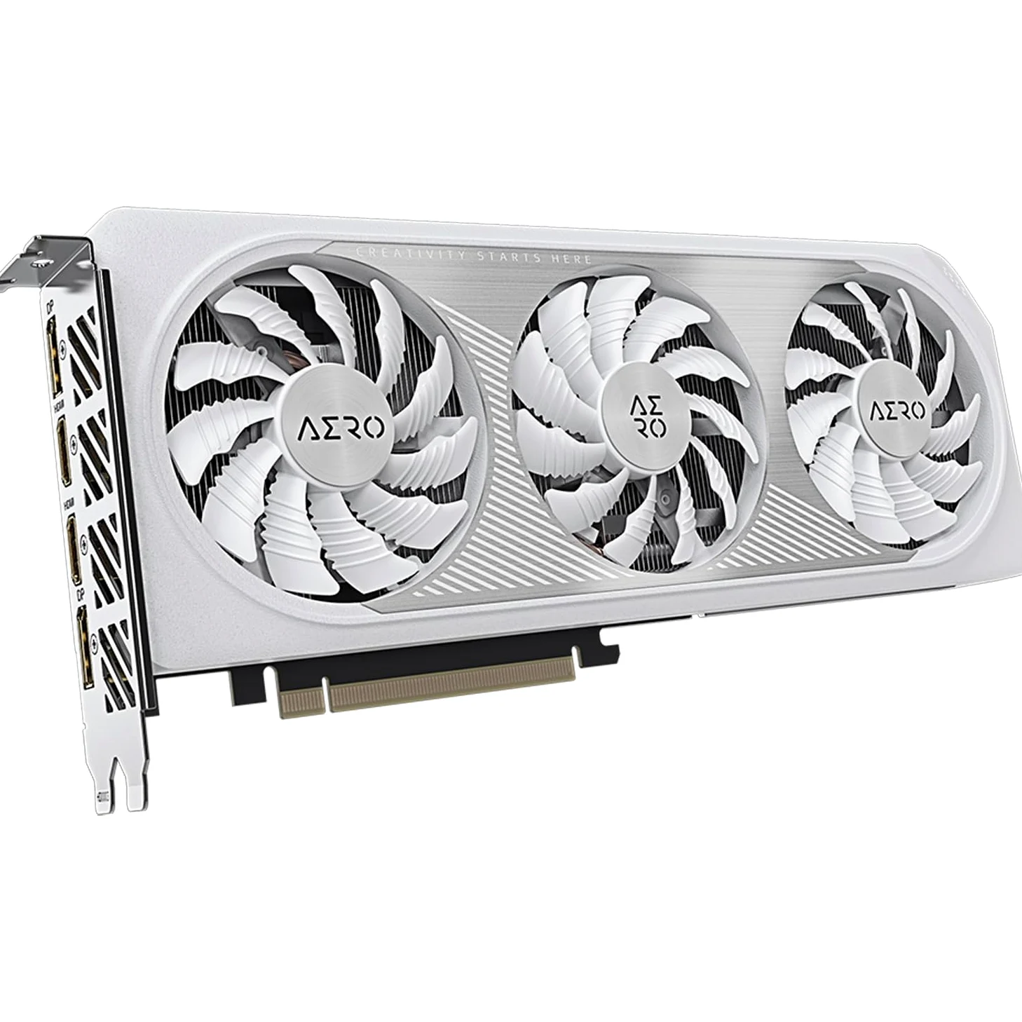 Gigabyte NVIDIA GeForce RTX 4060 AERO OC Scheda grafica - 8GB GDDR6, 128-bit, PCI-E 4.0, 2550MHz Core Clock, 2x DP 1.4, 2x HDMI 2.1a, NVIDIA DLSS 3 - GV-N4060AERO OC-8GD