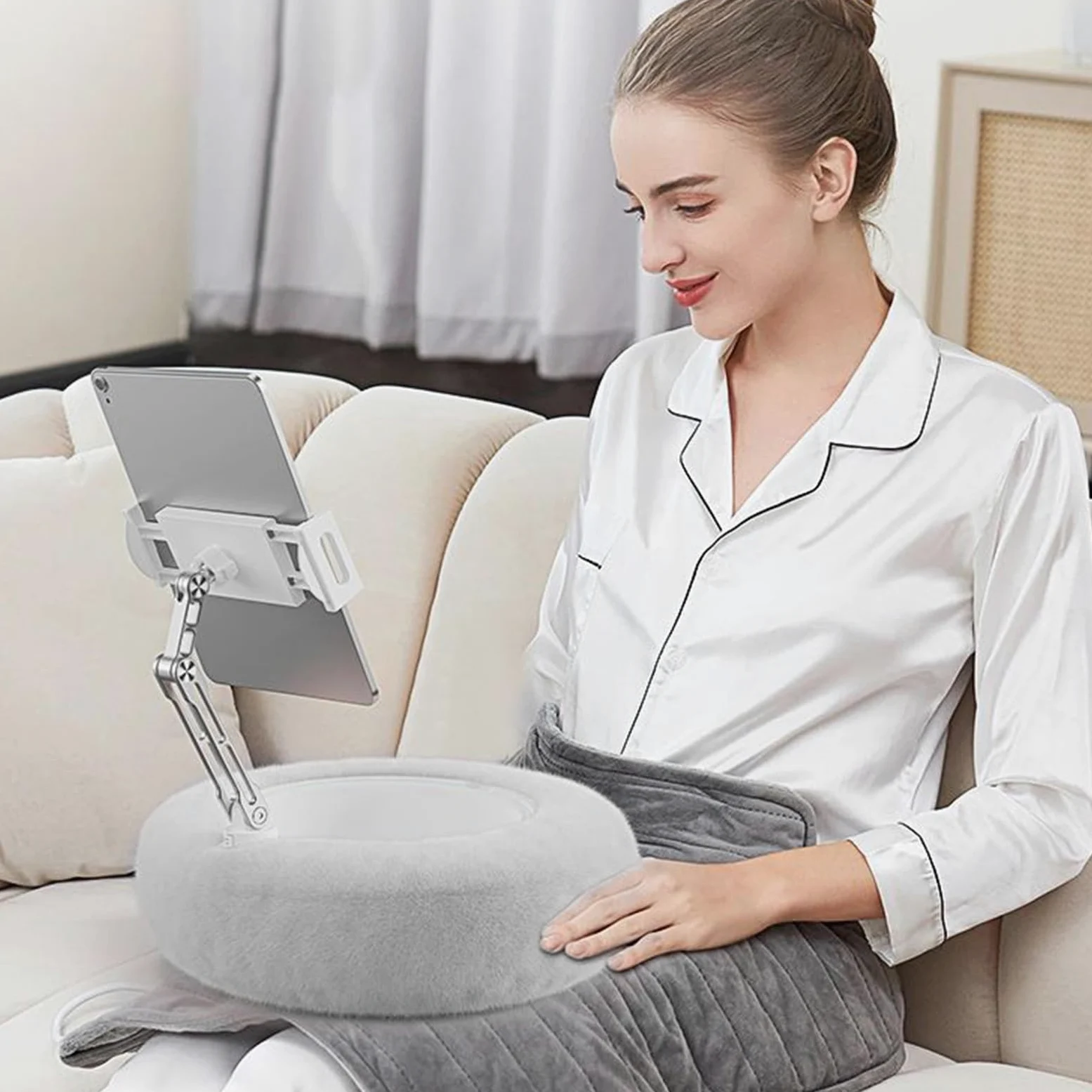 Supporto Cuscino per Telefono Supporto Girevole per Telefono | Supporto Tablet Orientabile per Divano Toilette Scrivania