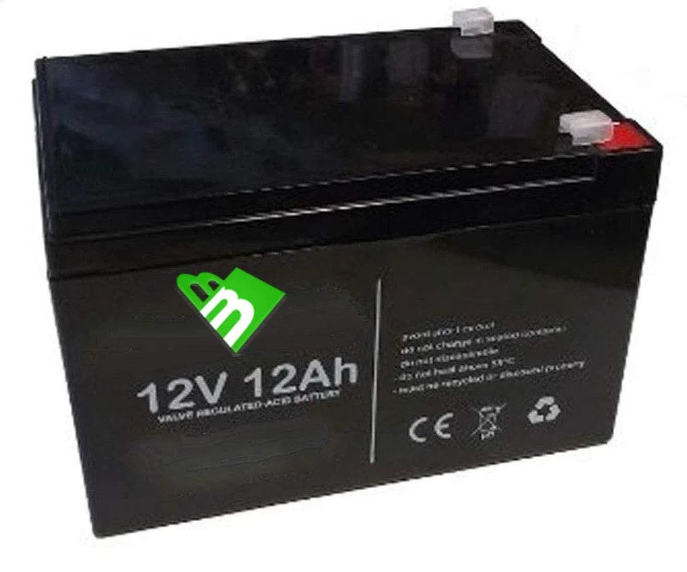 ANFEL 12V 12AH Batteria Ricaricabile al Piombo VRLA Faston F2 6.35mm per allarmi antifurti, sistemi di Sicurezza, Batterie di Ricambio per ups USV, Solar, Solarpanel