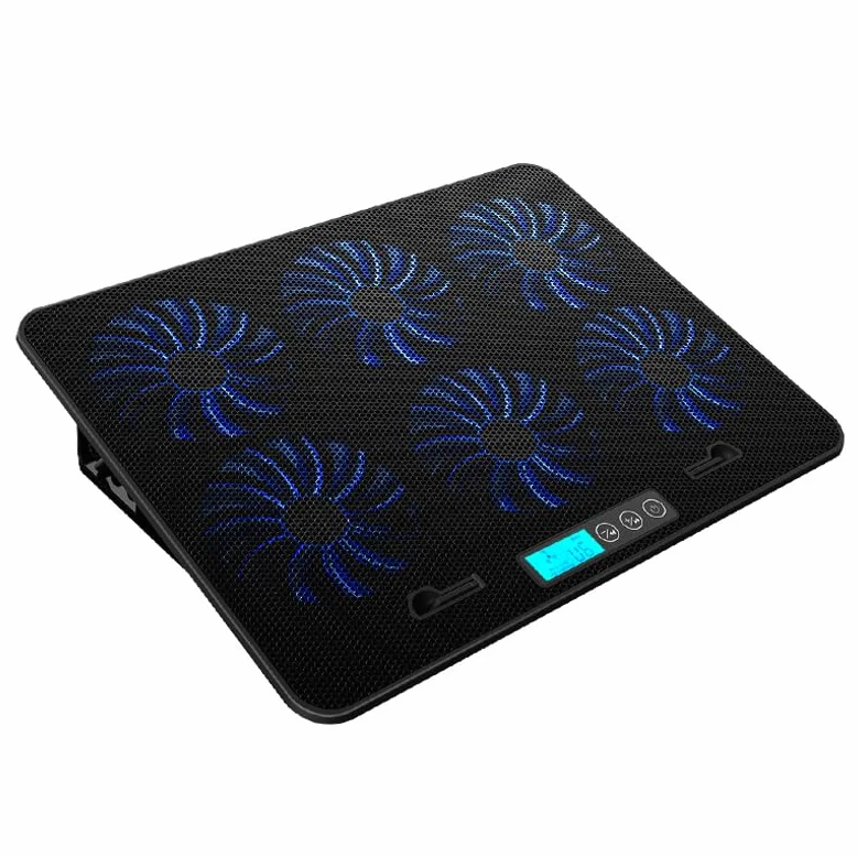 Sxhlseller Base di Raffreddamento per Laptop Raffreddamento Rapido Efficiente Regolazione 'angolo a Livelli per Laptop da 18 Pollici Supporto per Impiegati Rete (Il display LCD intelligente