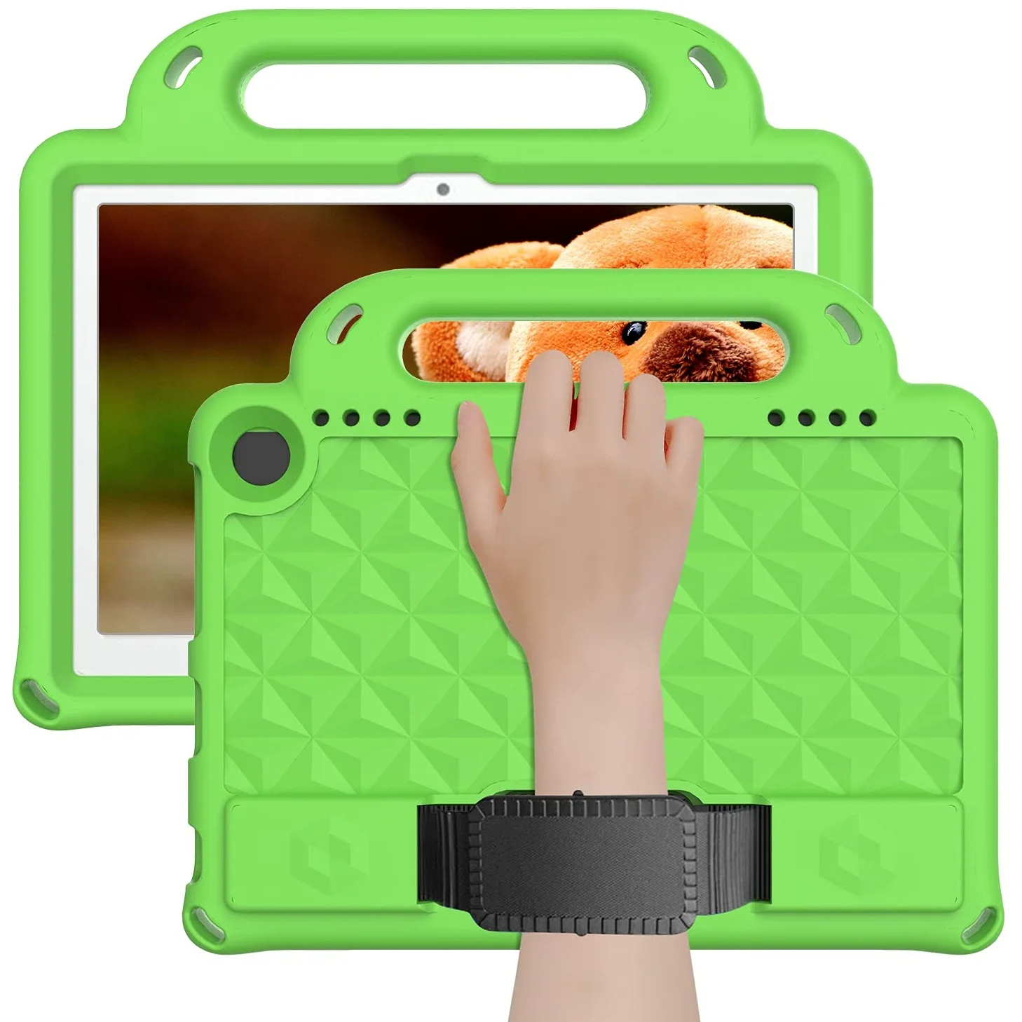 Custodia Protettiva per Tablet Custodia for Tablet for Il Fuoco HD 8. Plus (2020), Body Full Full Body Body Eva. Custodia Protettiva con Manico e Tracolla Protezione Resistente(Ye?Il)