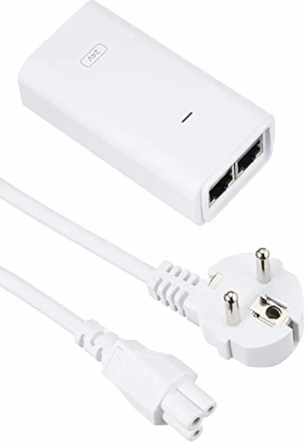 Ubiquiti adattatore PoE, bianco (POE-24-12W) [compatibile con molti dispositivi PoE], POE 24-12W-WH
