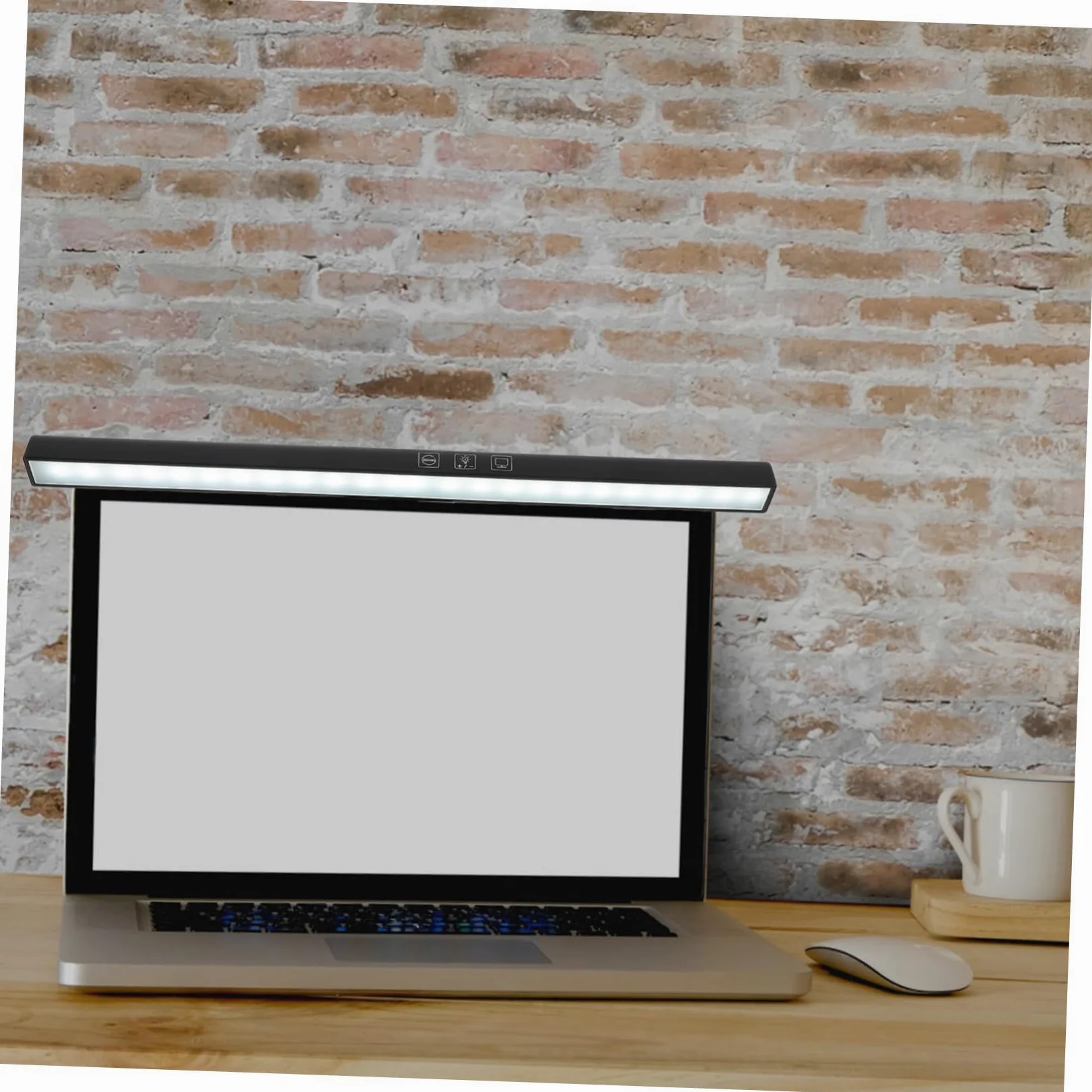 DOITOOL Barra Luminosa Facile da Installare per Monitor Lampada da Scrivania LED Regolazione Luminosità e Protezione Anti Luce Blu Nero per Schermo Laptop e Monitor