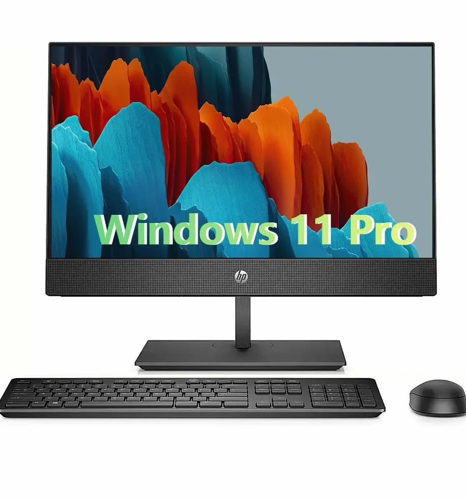 HP ProDesk 600 G5 All in One Desktop Computer PC, con monitor da 21.5", Intel Core i5-9500, 8 GB RAM, SSD da 256 GB, tastiera US WiFi, Bluetooth, Windows 11 Pro (ricondizionato)