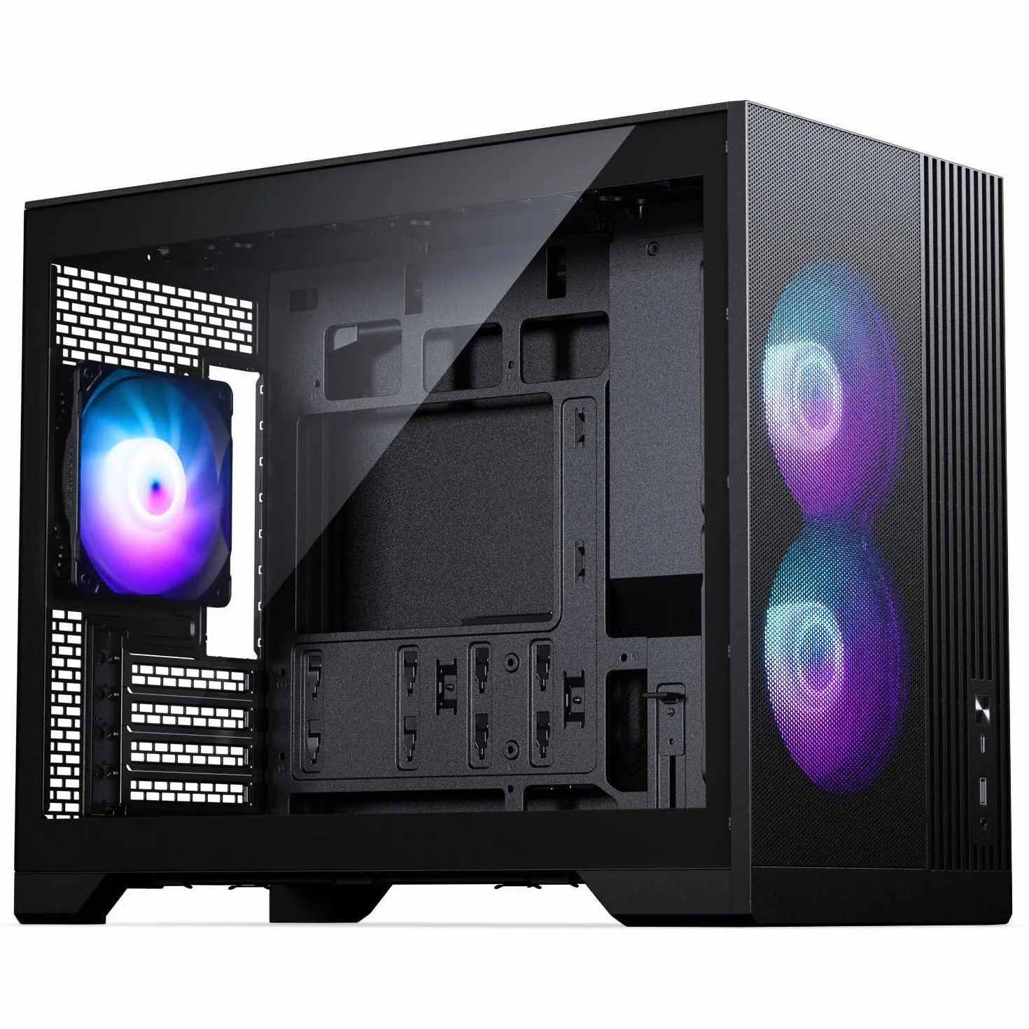 Phanteks XT M3, Case Gaming Compatto Micro-ATX, Filtro Mesh ad Elevate Prestazioni, Finestra in Vetro Temprato, 3 Ventole D-RGB da 120mm incluse, Nero