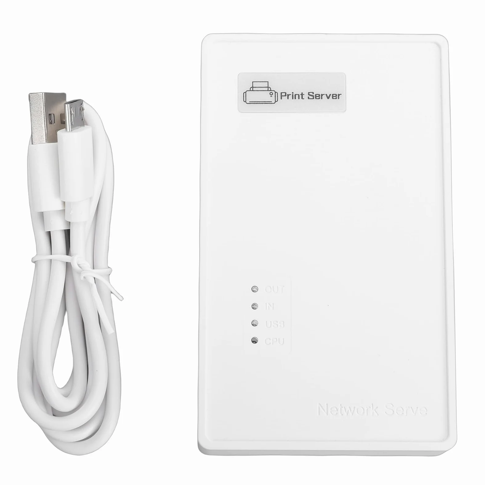 Walfront Server di Stampa USB Wireless con WiFi e Porta Ethernet, Compatibile con per la Condivisione di Dispositivi USB tra più Computer in Ufficio