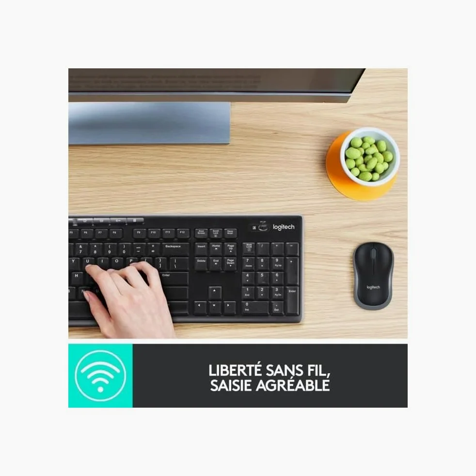 Logitech MK270 tastiera e mouse wireless COMBO - FRA AZERTY