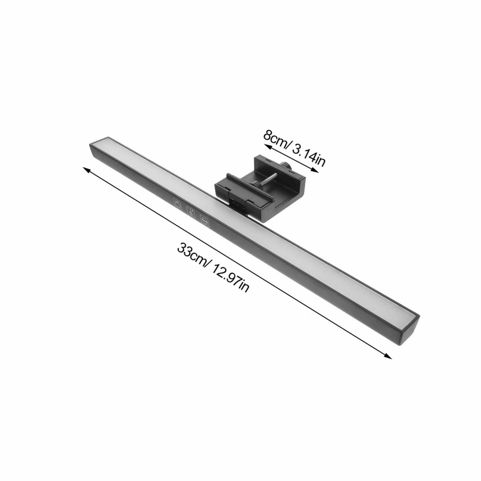 DOITOOL Barra Luminosa Facile da Installare per Monitor Lampada da Scrivania LED Regolazione Luminosità e Protezione Anti Luce Blu Nero per Schermo Laptop e Monitor