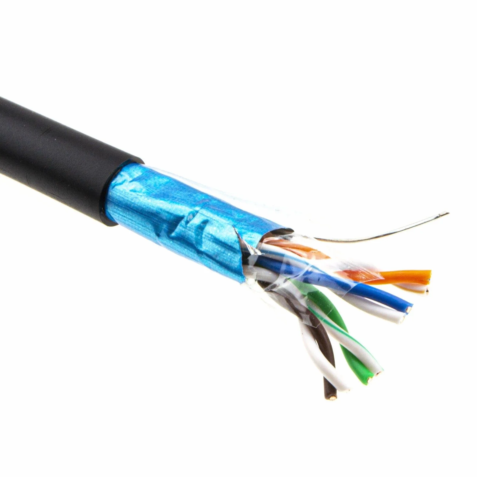 kenable Cavo esterno schermato CAT5e esterno in rame Ethernet FTP cavo 50 m [50 metri/50 m]