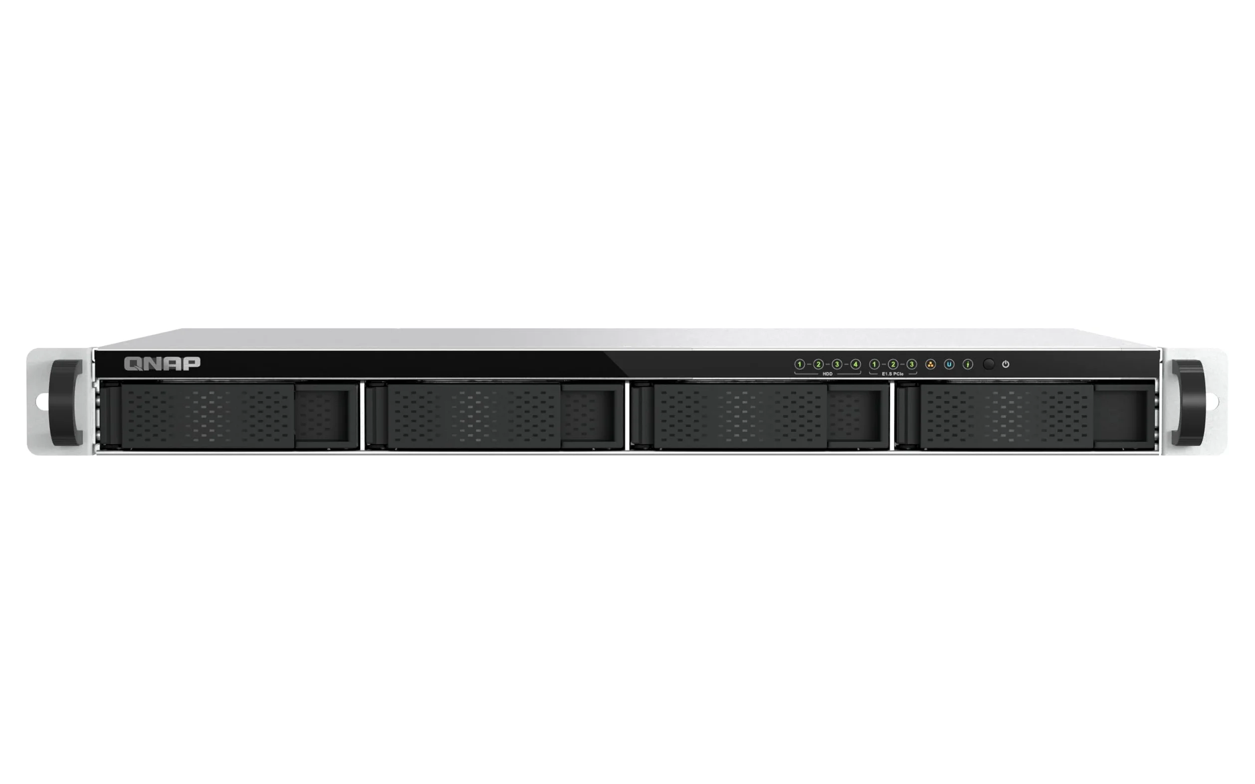 QNAP TS-h765eU-8G-US NAS a 4 alloggiamenti a breve profondità 1U con 3 slot NVMe PCIe E1.S/M.2