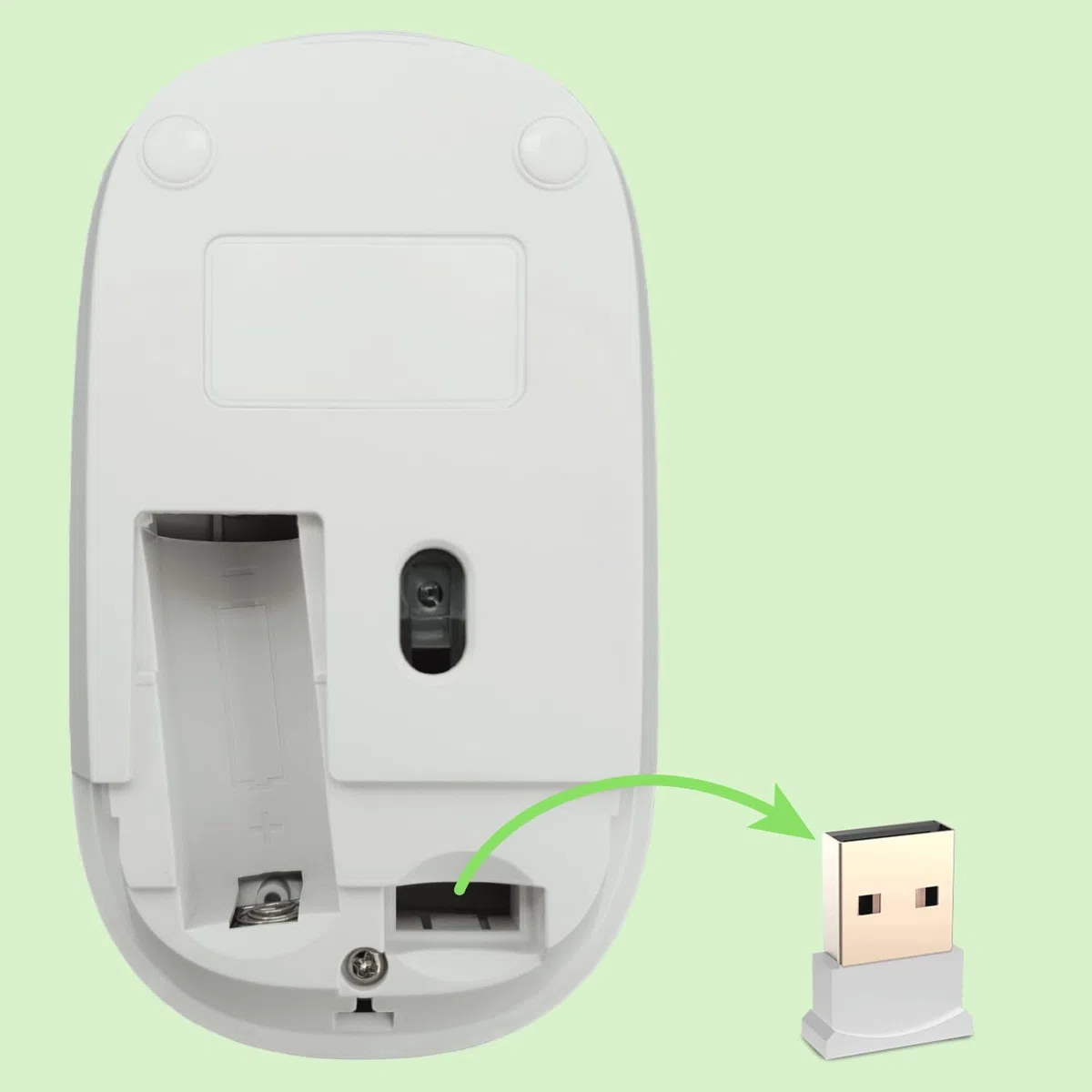 NEWWAY – Pack RF01 Tastiera Mouse Wireless con Tappetino – Tastiera AZERTY 97 Tasti 13 Scorciatoie – Mouse WiFi 2.4 GHz 4 Tasti – Ricevitore USB – Bianco