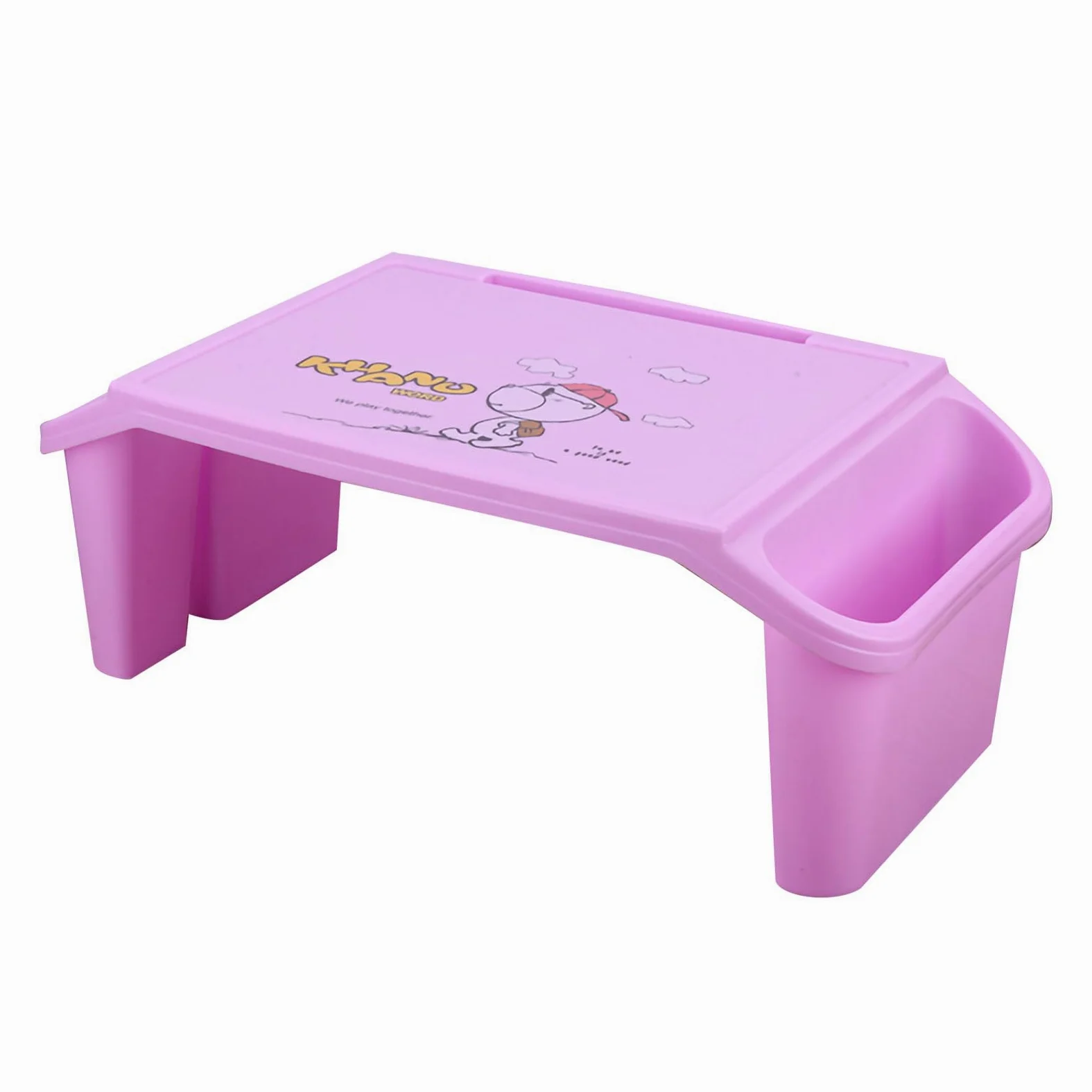 AUNMAS AUNMAS Letto per Laptop Scrivania con Bordi Lisci Design per Riporre gli Oggetti Ponte per Studenti Universitari Materiale ABS 21,3 X 10,6 X 7,5 Pollici (PINK) (PURPLE)
