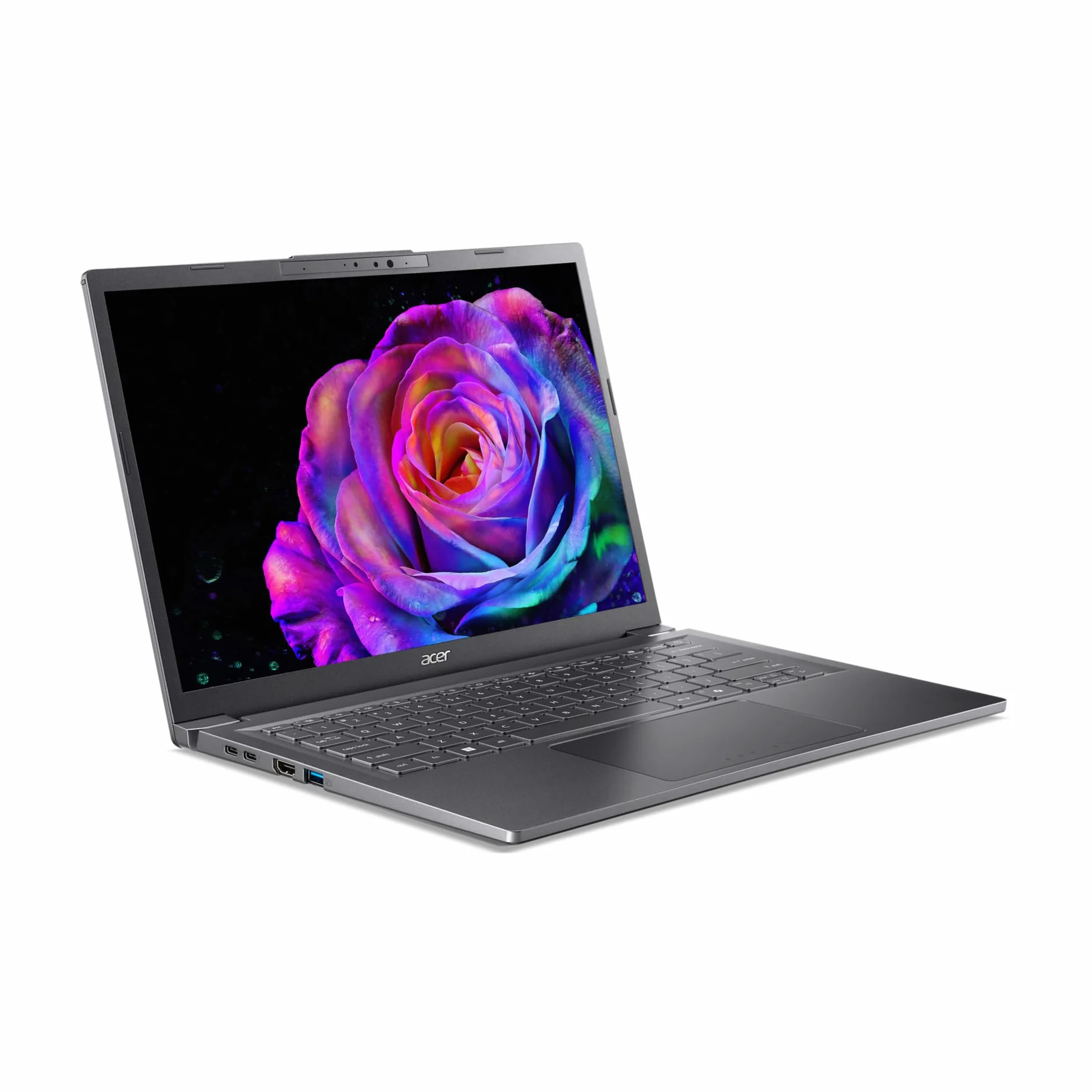 Acer Aspire 14 AI Laptop | Display 14” WUXGA OLED | Intel Core Ultra 7-256V | 16 GB RAM | 512 GB SSD | Copilot+ PC | Windows 11 | QWERTY | PC Portatile IA