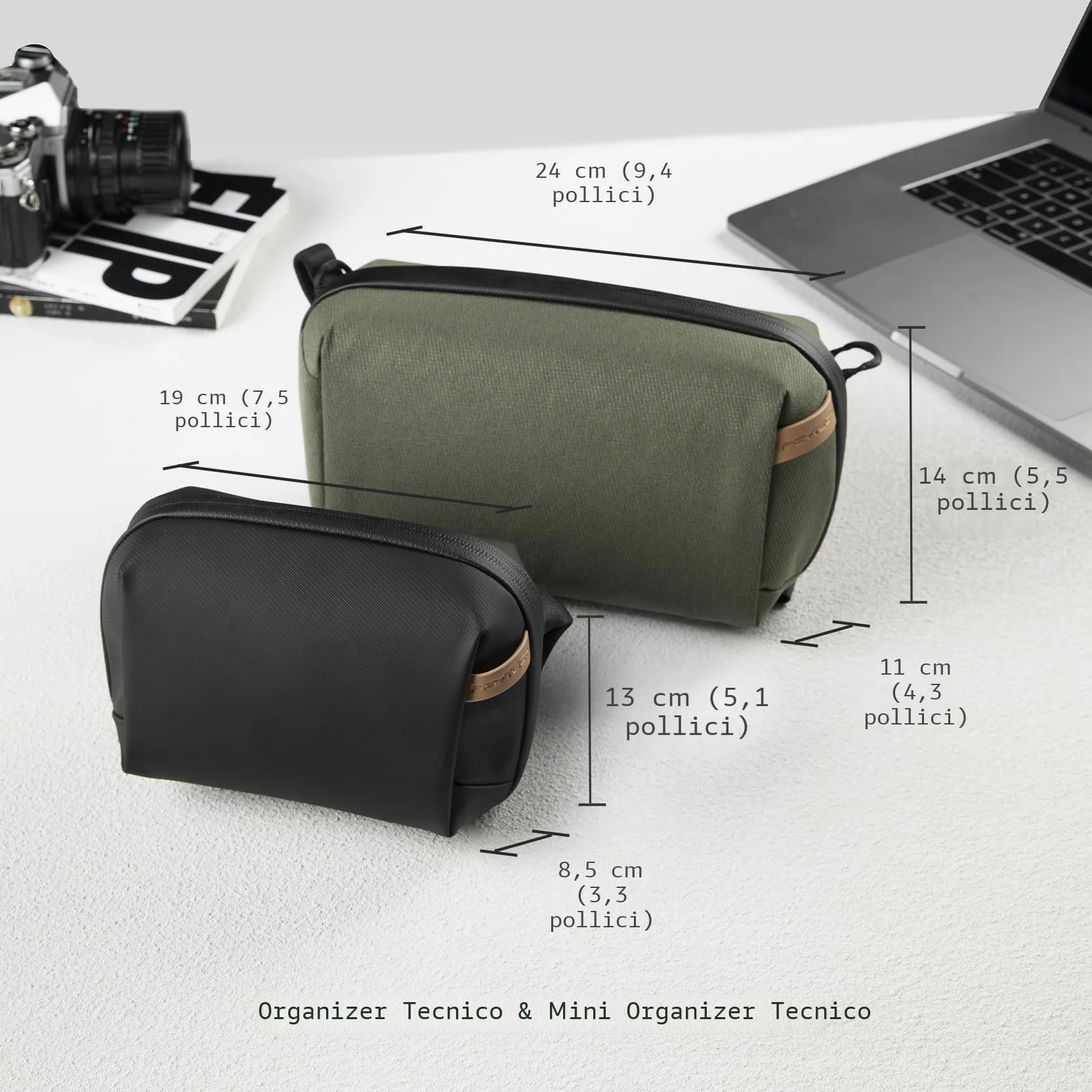 PGYTECH Mini Organizzatore di Cavi Elettronici, Custodia Tech da Viaggio Impermeabile, Borsa Organizer per Cavi, Banca di Potere, Scheda SD e Altri Accessori Elettronici, Nero