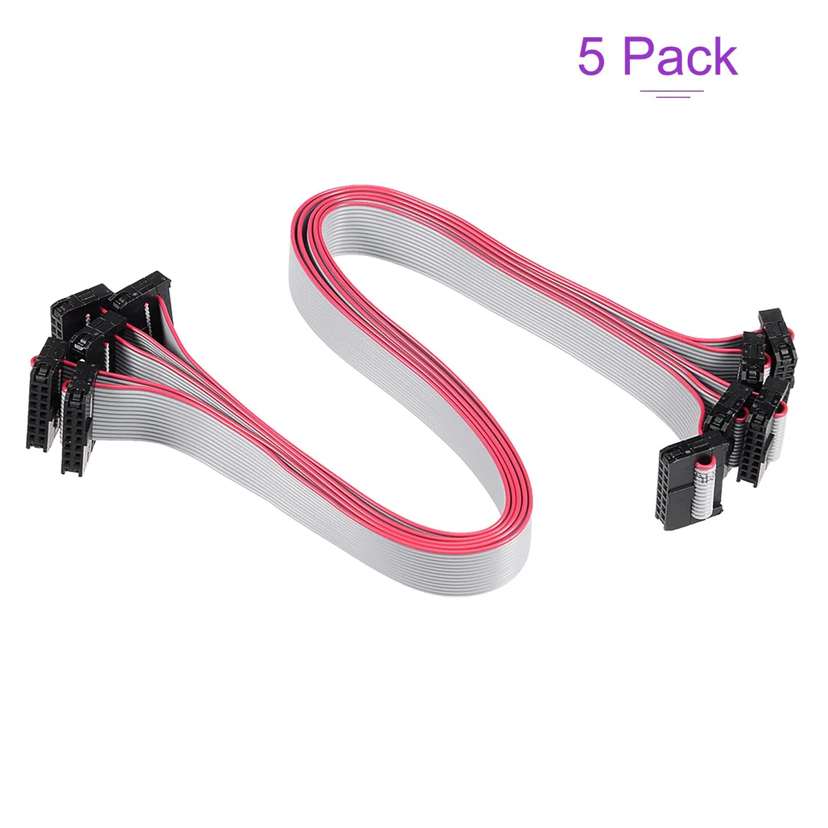 DMiotech 5pz Lungo 30CM 2MM Flat Nastro Cavo IDC 14 Pin Connettore