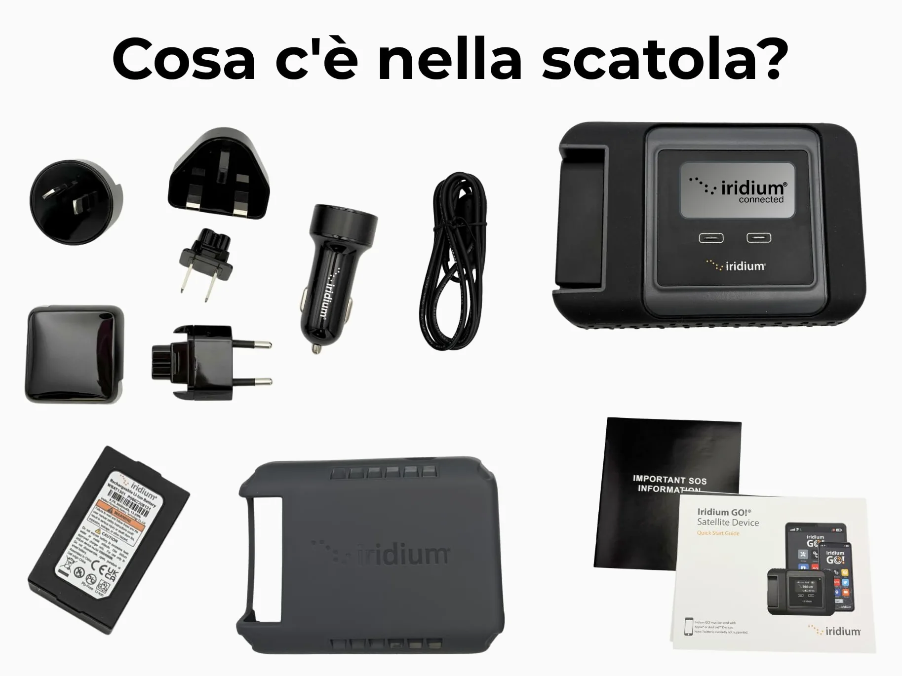 OSAT Iridium GO! Hotspot satellitare Wi-Fi | Copertura globale | Voce e dati | Design robusto | Portatile | Connettività senza interruzioni