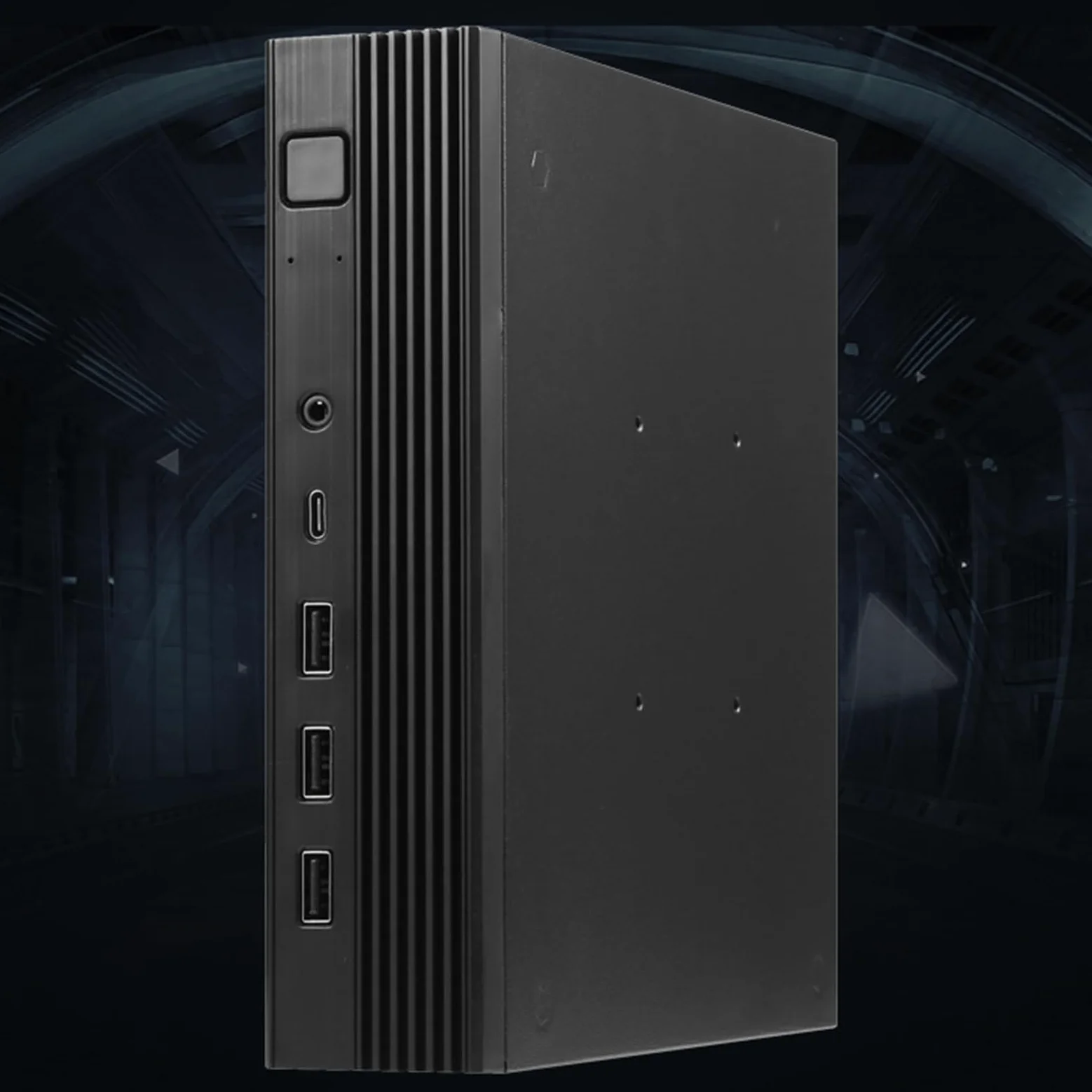 TX06 Desktop Small ITX Case Supporta schede madri DCIN sottili Risparmio spazio con raffreddamento velocità Compatibilità con montaggio