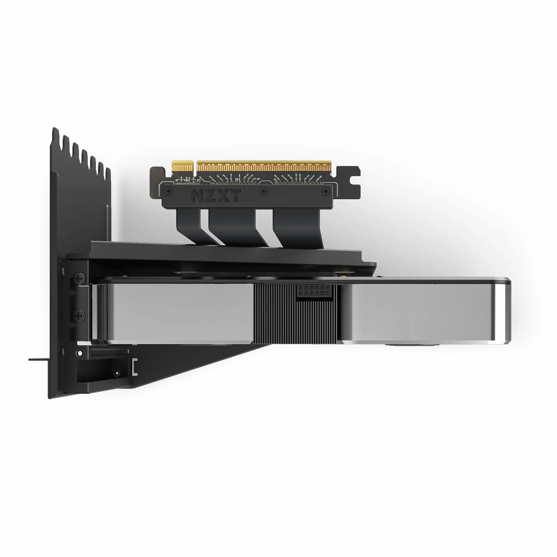 NZXT Kit di montaggio verticale GPU - AB-RH175-B1-175 mm PCIe 4.0x16 Cavo Riser - Supporto GPU - Staffa in acciaio robusto - Nero