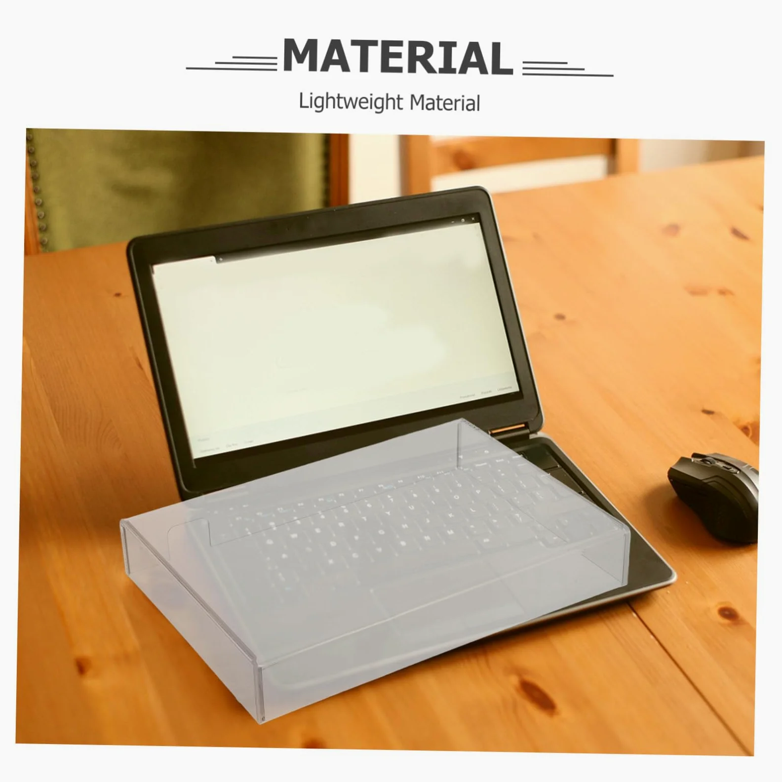 OSALADI Copri Tastiera in Acrilico Trasparente Resistente All'acqua Protezione Antipolvere e Antigatto per Laptop e Gaming Laptop per Studenti