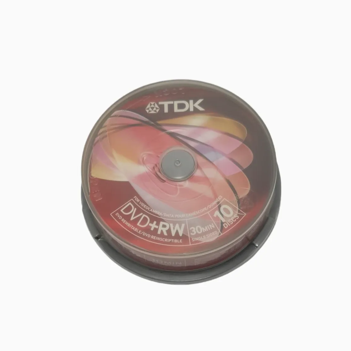 TDK - 8cm - Pack 10 Dvd+Rw 1,4 Gb caja rosa