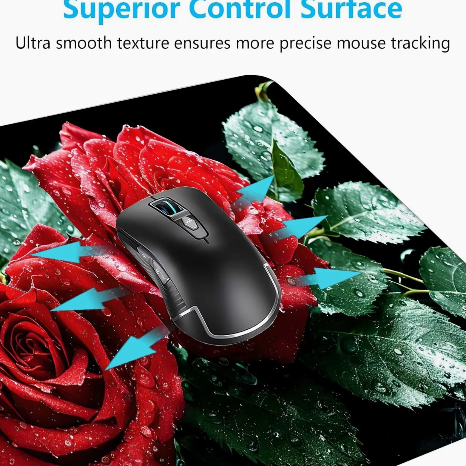 Rosso Tappetino Mouse Gaming, Tappetino Mouse XXL 1200 x 500 mm, Tappetino Mouse Rosa, Mouse Pad con Base Antiscivolo, Bordi Cuciti Tappetino per Mouse, Tappetino Mouse Gaming di Alta Precisione S-22