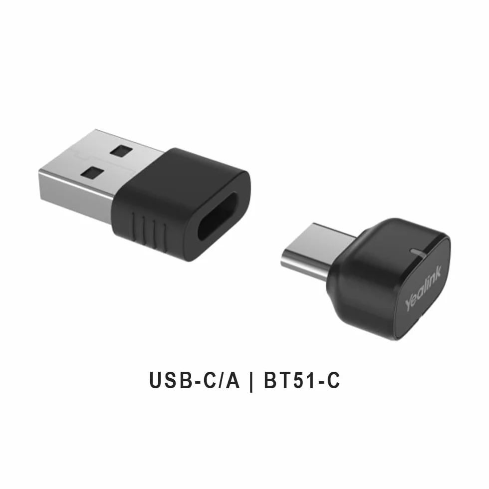 Yealink BH70 Mono Auricolare Bluetooth Wireless con Supporto di Ricarica e USB-C/A per connessione PC - Certificato per Team