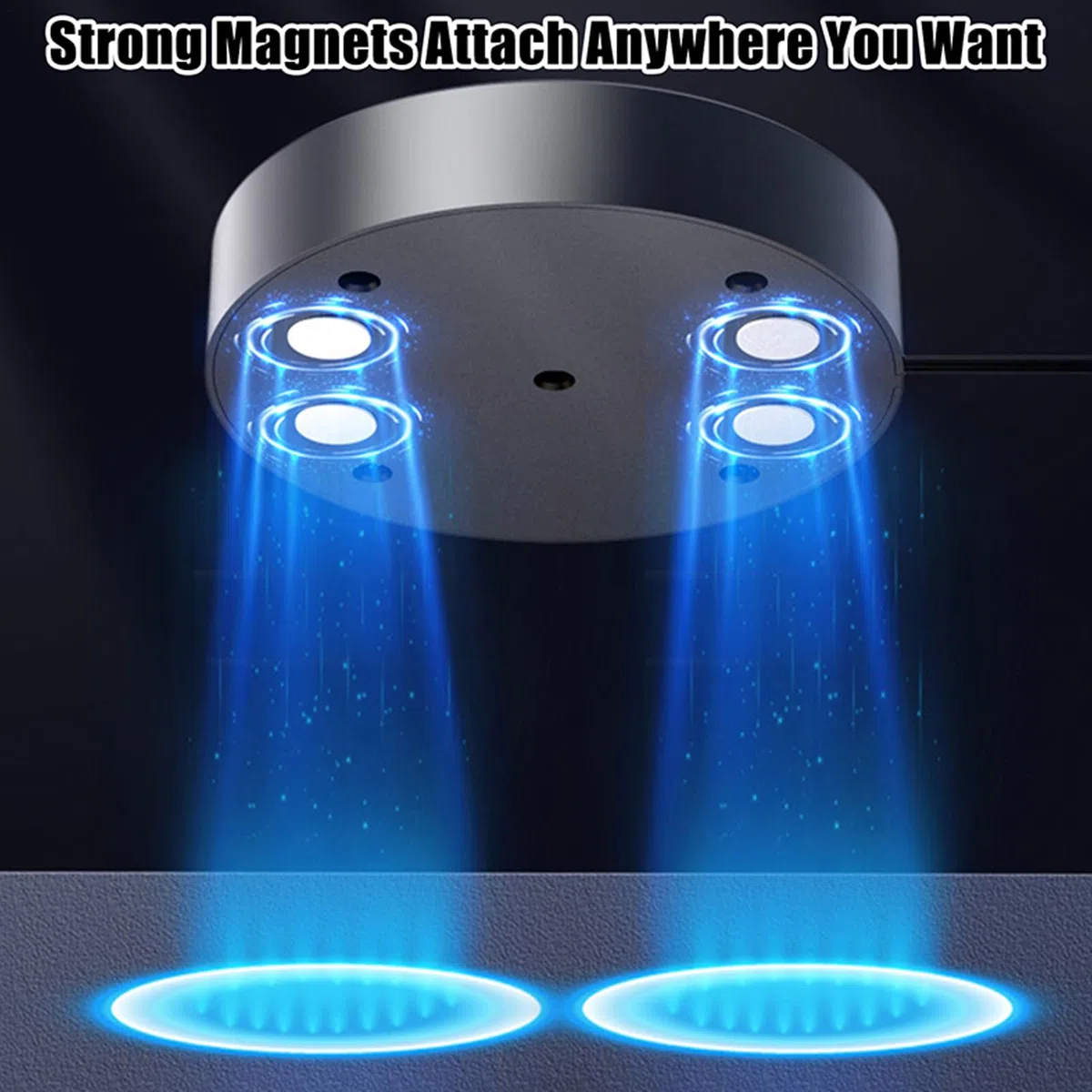 Altoparlante magnetico portatile, lettore stereo con cavo USB, bassi profondi, altoparlanti magnetici per computer portatile, per viaggi, casa, feste, aule, sala giochi, librerie
