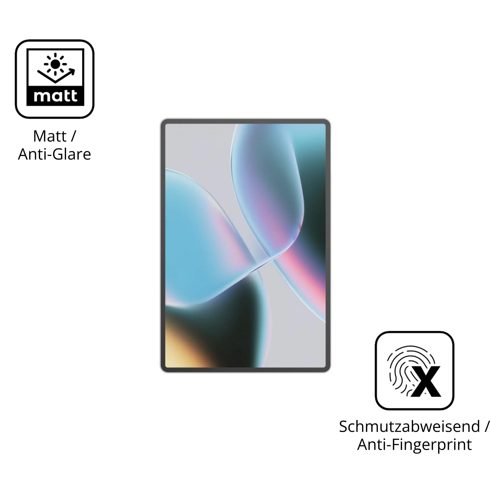 dipos 2x Pellicola Protettiva 9H opaca per Asus Pad T3201 | Antiriflesso, non si rompe e non si scheggia, non è vero vetro, Anti-Shock, antigraffio, senza bolle, autoadesiva