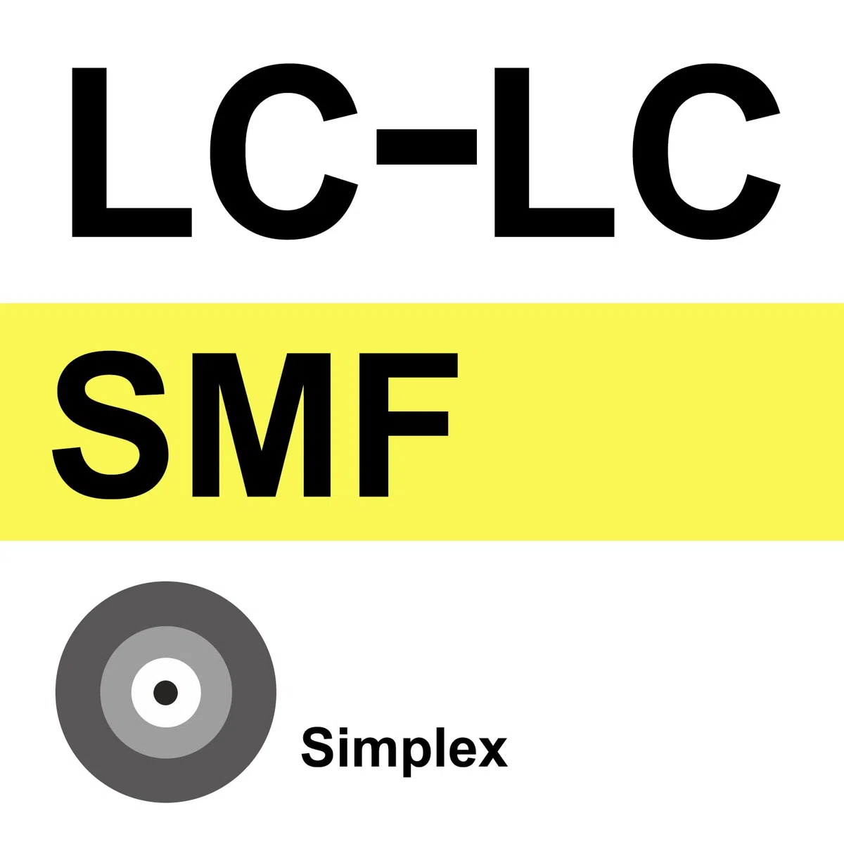 LC-LC Simplex Fiber Patch Cord, 9/125μm Single Mode, LSZH, 100 ft/30 m