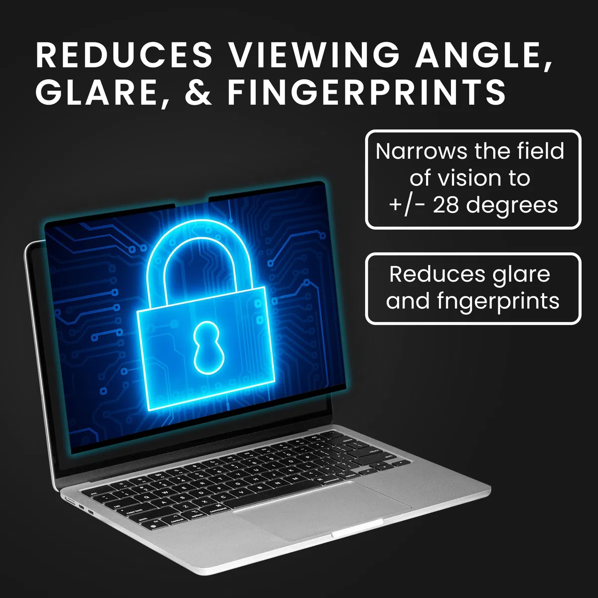 kwmobile Pellicola Privacy per Apple MacBook Pro 14 M5 2026 A3426 - Privacy Screen per Laptop - Filtro Schermo Protettivo Rimovibile e da Viaggio - Filtro Anti Luce Blu Magnetico