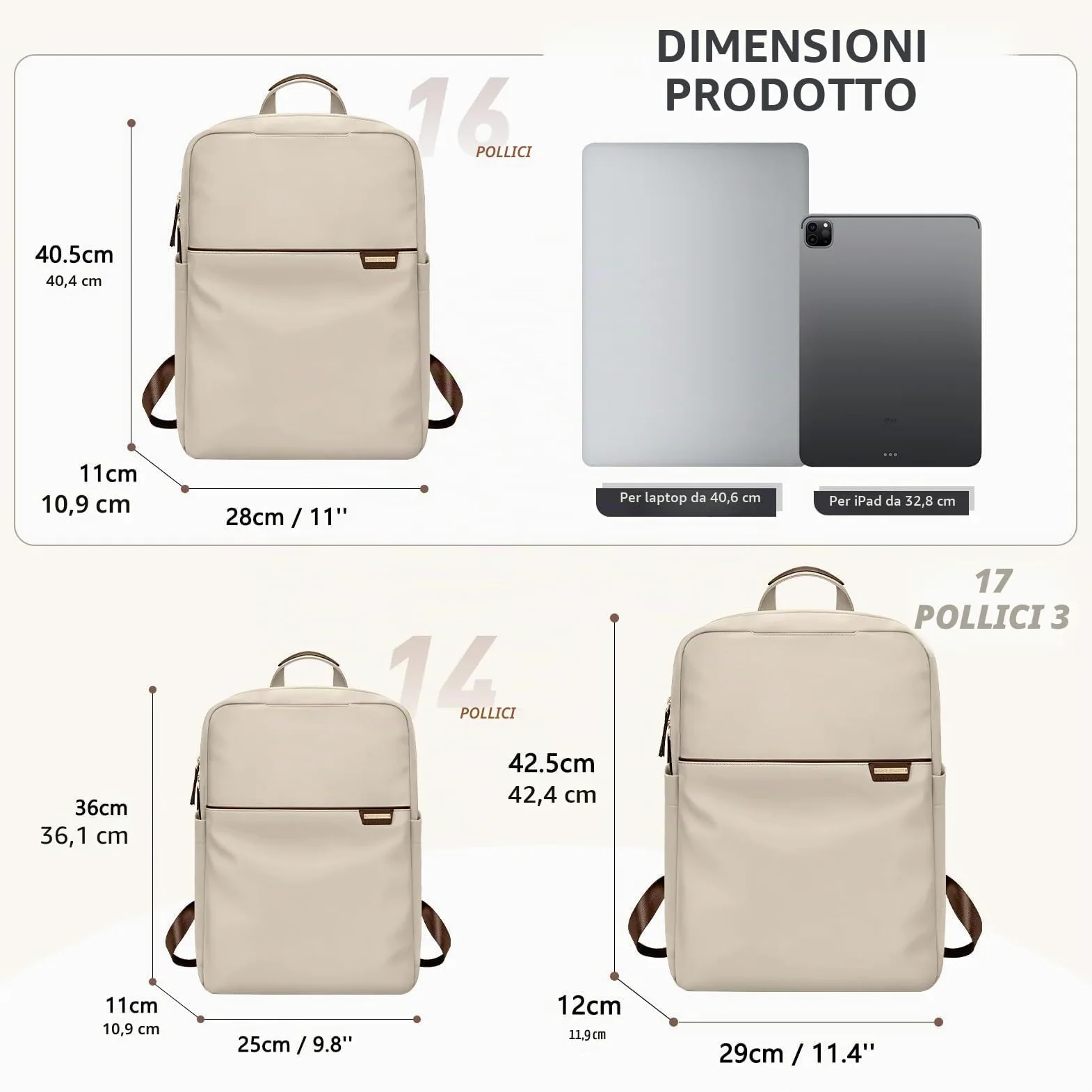 Zaino Porta PC Donna,Multifunzione 17.3 Pollici Zaino Donna Antifurto Zaino Scuola Zaino per Computer Zaino da Viaggio,Borse da Cabina per Easyjet, Zaino per Università
