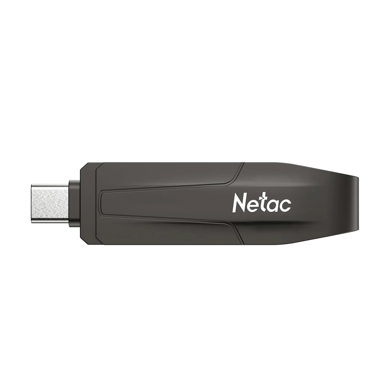 Netac Unità a stato solido USB esterna portatile da 256 GB, fino a 550 MB/s Type-c e USB 3.2 doppia interfaccia per archiviazione dati, espansione di archiviazione per foto/video/musica/file, US8