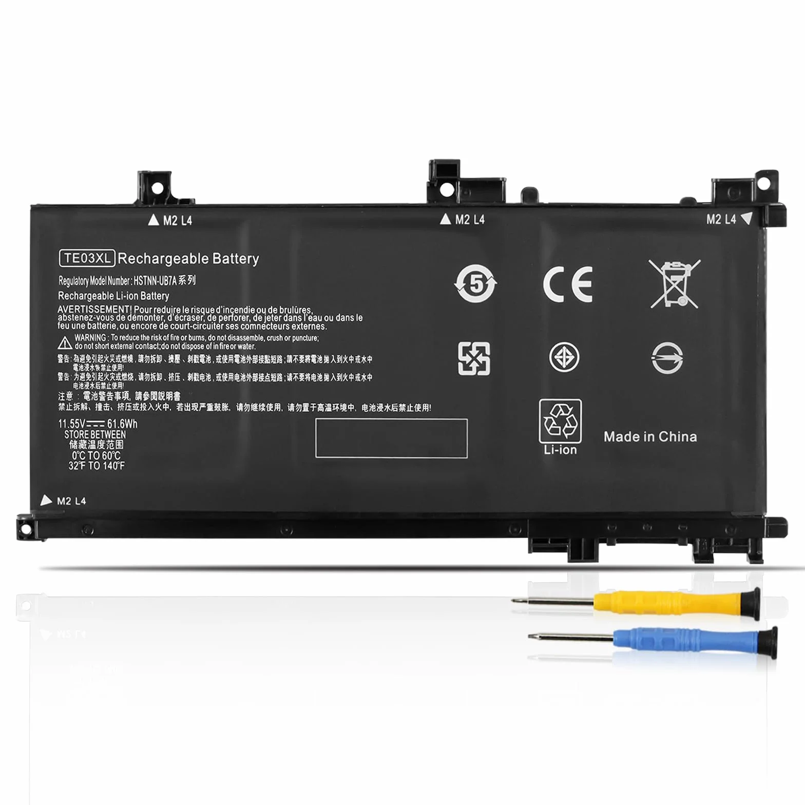 K KYUER TE03XL Batteria per HP Omen 15-ax000 Pavilion 15-bc000 15-bc000ng bc003ng bc004ng bc005ng bc006ng bc009ng bc011ng 15-ax007ng ax003ng ax000nl ax005ng ax001ns ax008ns ax038nf ax009ng TPN-Q173
