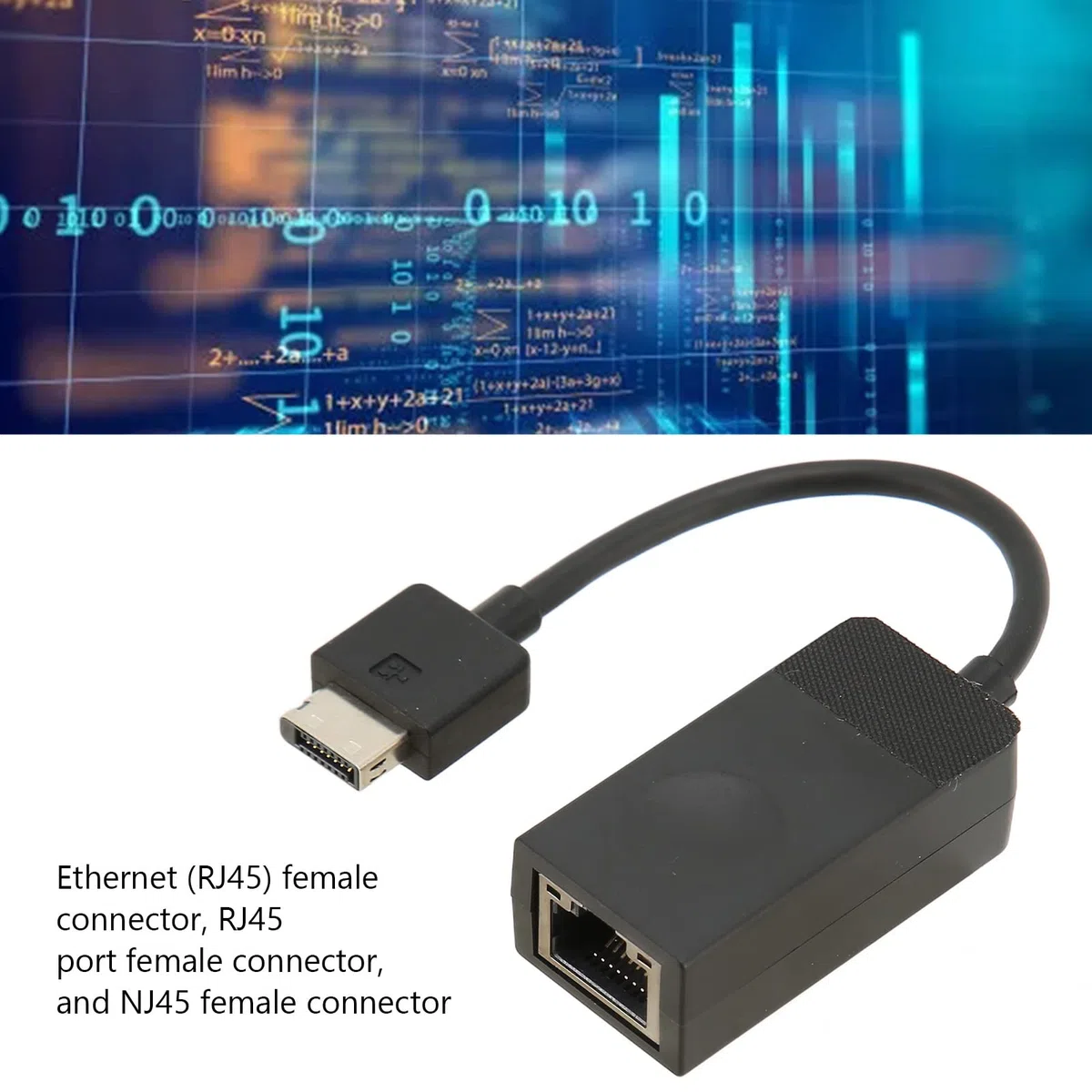 Bewinner Adattatore Ethernet RJ45 01YU026, Adattatore di Estensione Ethernet RJ45 NJ45, Adattatore Ethernet velocità di Trasmissione 10/100 Mbps per X280 X390 Yoga X395 T14s X13 T490 T495s