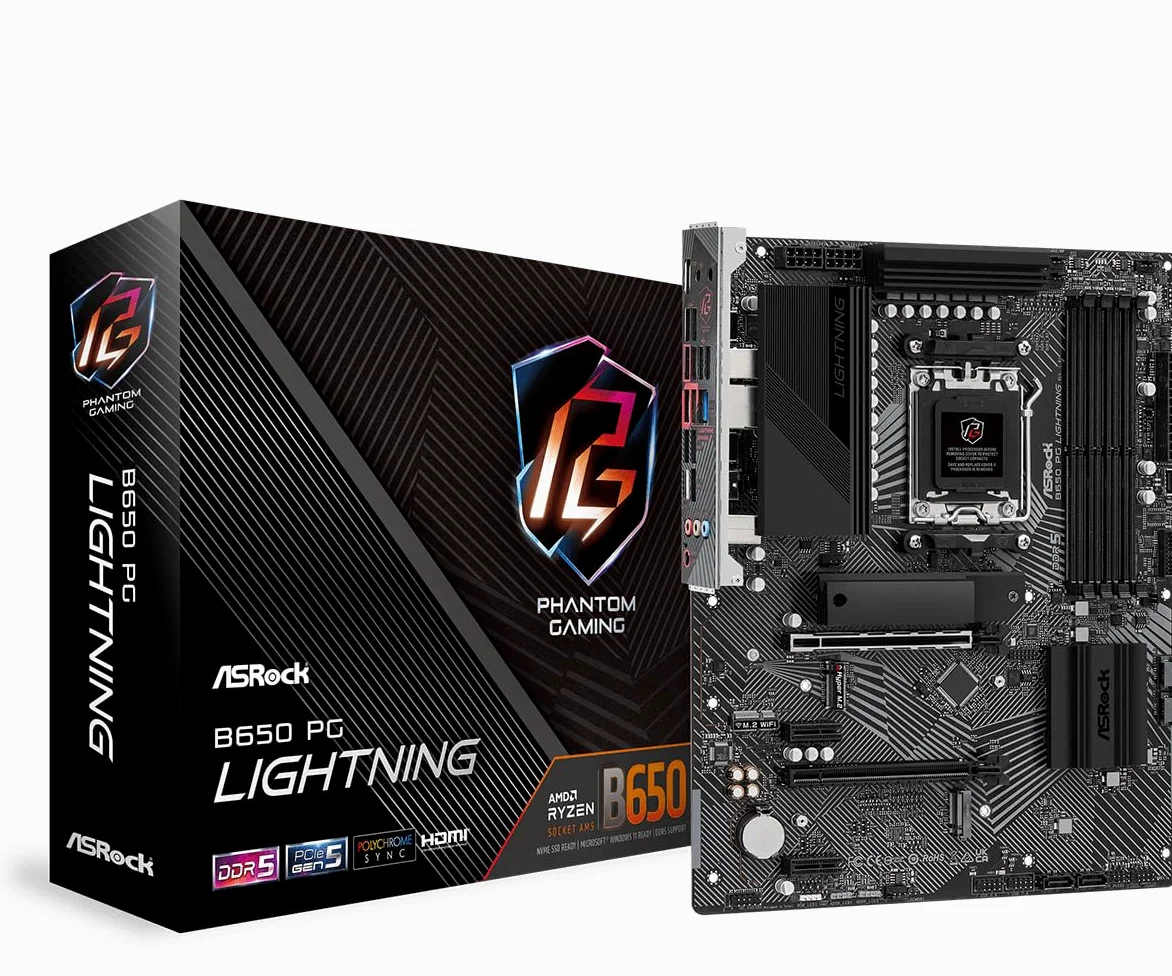 Asrock B650 PG Lightning AMD B650 Socket AM5 ATX