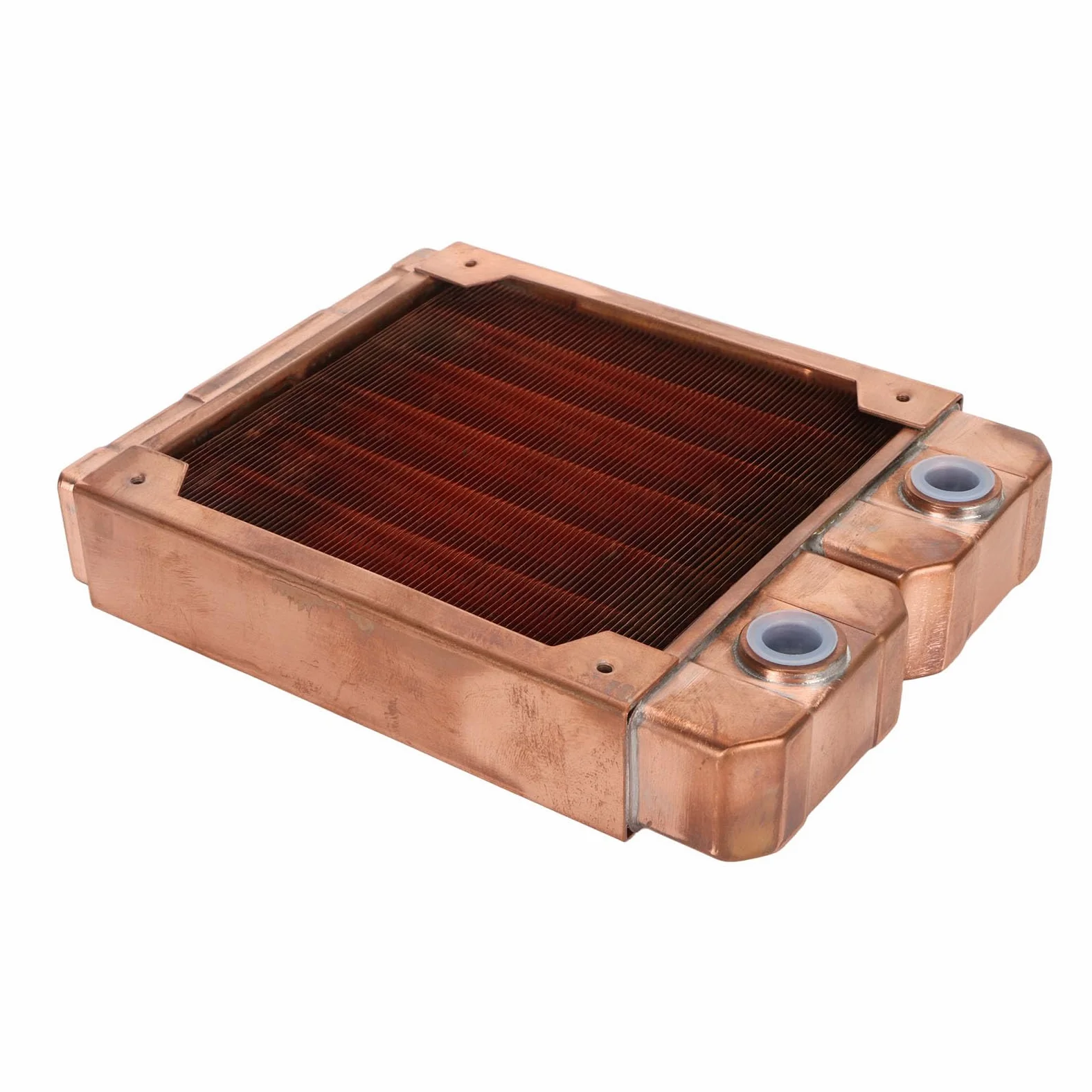 Raffreddamento Ad Acqua Rame Rosso 7mm Tubo Tondo 6 di Rame Alta Filettatura G1/4 Scambiatore di Calore Liquido per PC da Gioco Costruzioni di Computer