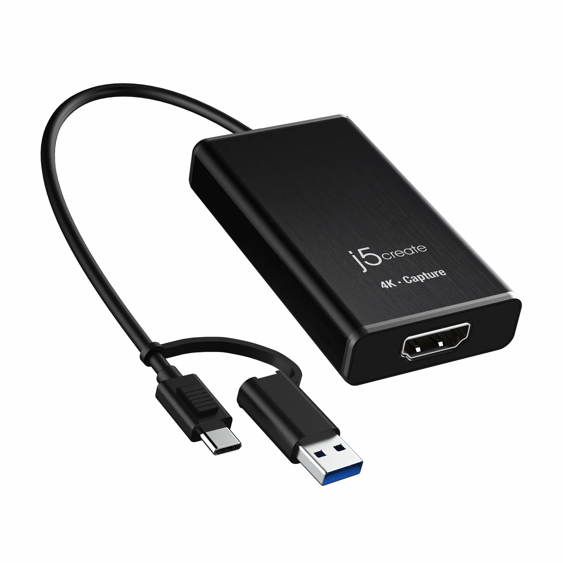 j5create 4K HDMI Video Capture Card, DSLR Cam Link, Game Capture Adapter per giochi in diretta, broadcasting, streaming, videoconferenza | Supporto 4K30, 2K60, 1080p120 (JVA11)