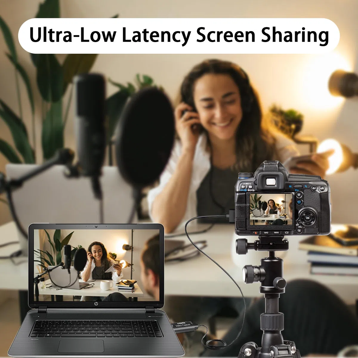 Scheda di Acquisizione Video, USB 2.0 Scheda Acquisizione Video HDMI, 4K Capture Card, 1080P Video Capture HDMI Adatto per Giochi Streaming Insegnamento Videoconferenze Live Streaming