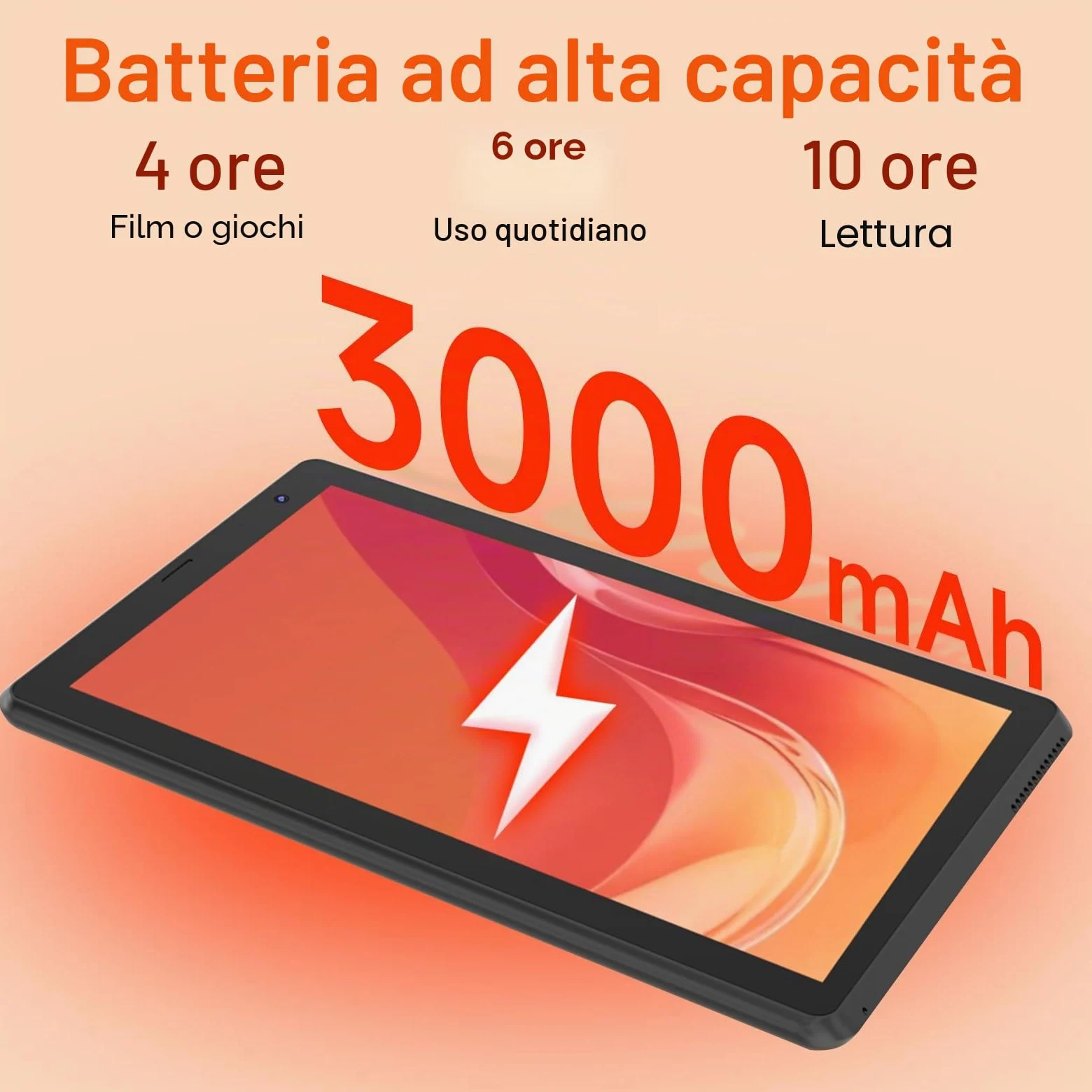 BYANDBY Tablet Android 12.0 da 7 pollici, 4 GB + 32 GB ROM (espansione 1 TB), Quad-Core, WiFi, GMS, doppia fotocamera, educativo, gioco (nero)