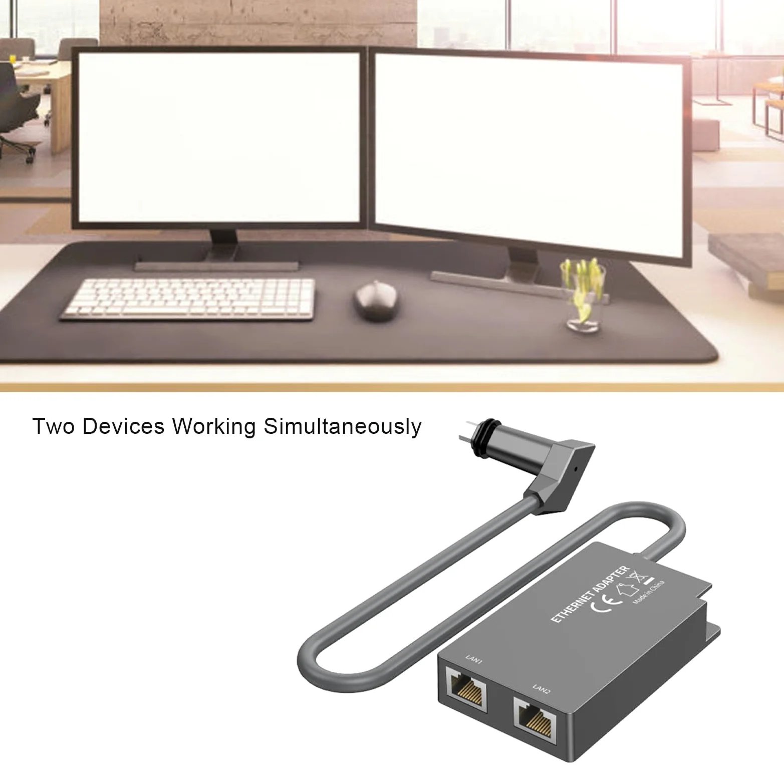 Gen 2 V2 2 Porte Satellite Ethernet Adapter Connessione stabile 1 Gbps Adattatore Ethernet di rete esterna cablata