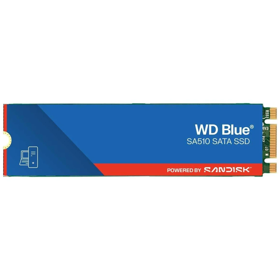WD Blue SA510, 1 TB, M.2 SATA SSD, fino a 560 MB/s, Include Acronis True Image per Western Digital, clonazione e migrazione del disco, backup completo e ripristino rapido, protezione da ransomware