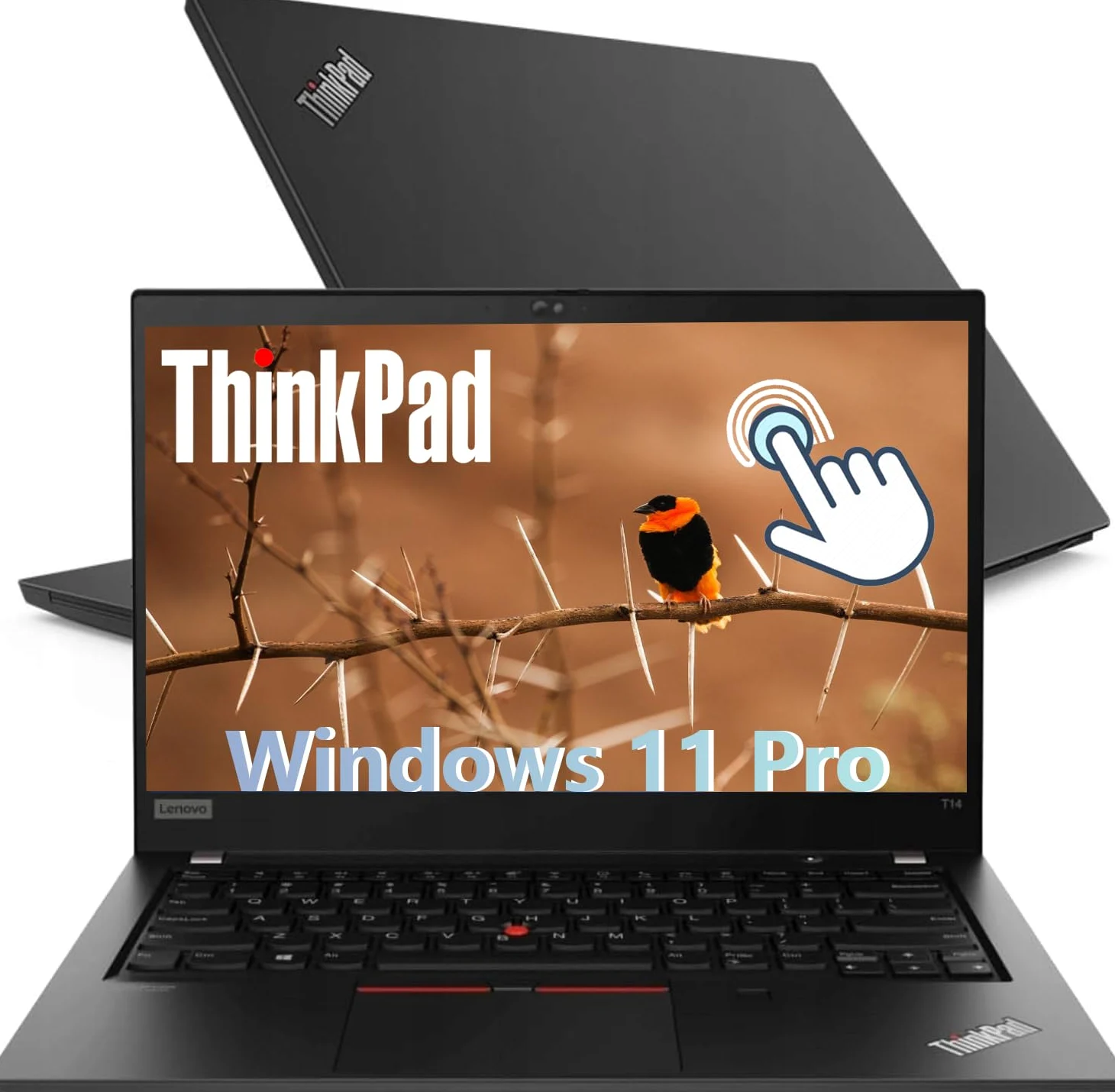Lenovo Thinkpad T14 Gen 1 Touchscreen Business Laptop, 14" FHD (1920x1080), Intel Core i5-10310U, 16 GB RAM, SSD da 256 GB, Tastiera US QWERTY, Windows 11 Pro (Ricondizionato)