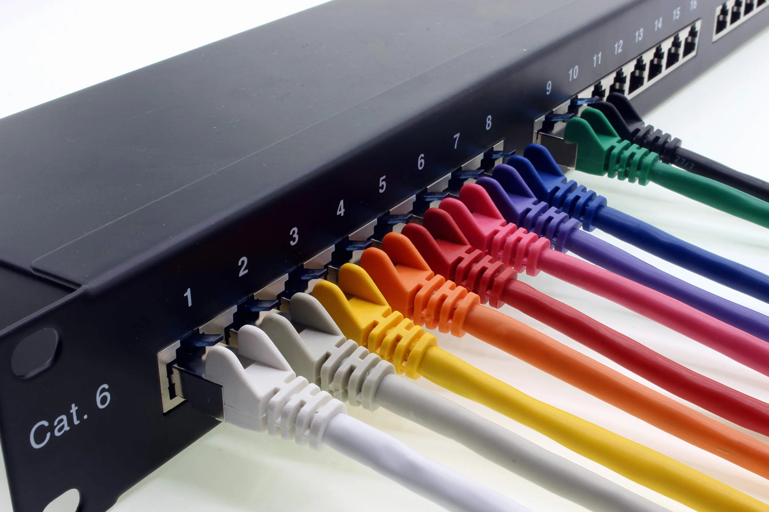 1aTTack.de 7,5 m - CAT.6 - Cavo di rete LAN Ethernet Gigabit RJ45 CAT 6 Cavo patch A 10000 Mbit s Sftp Pimf 500 MHz compatibile con CAT5 CAT6 CAT7 Cat8 bianco - 10 pezzi