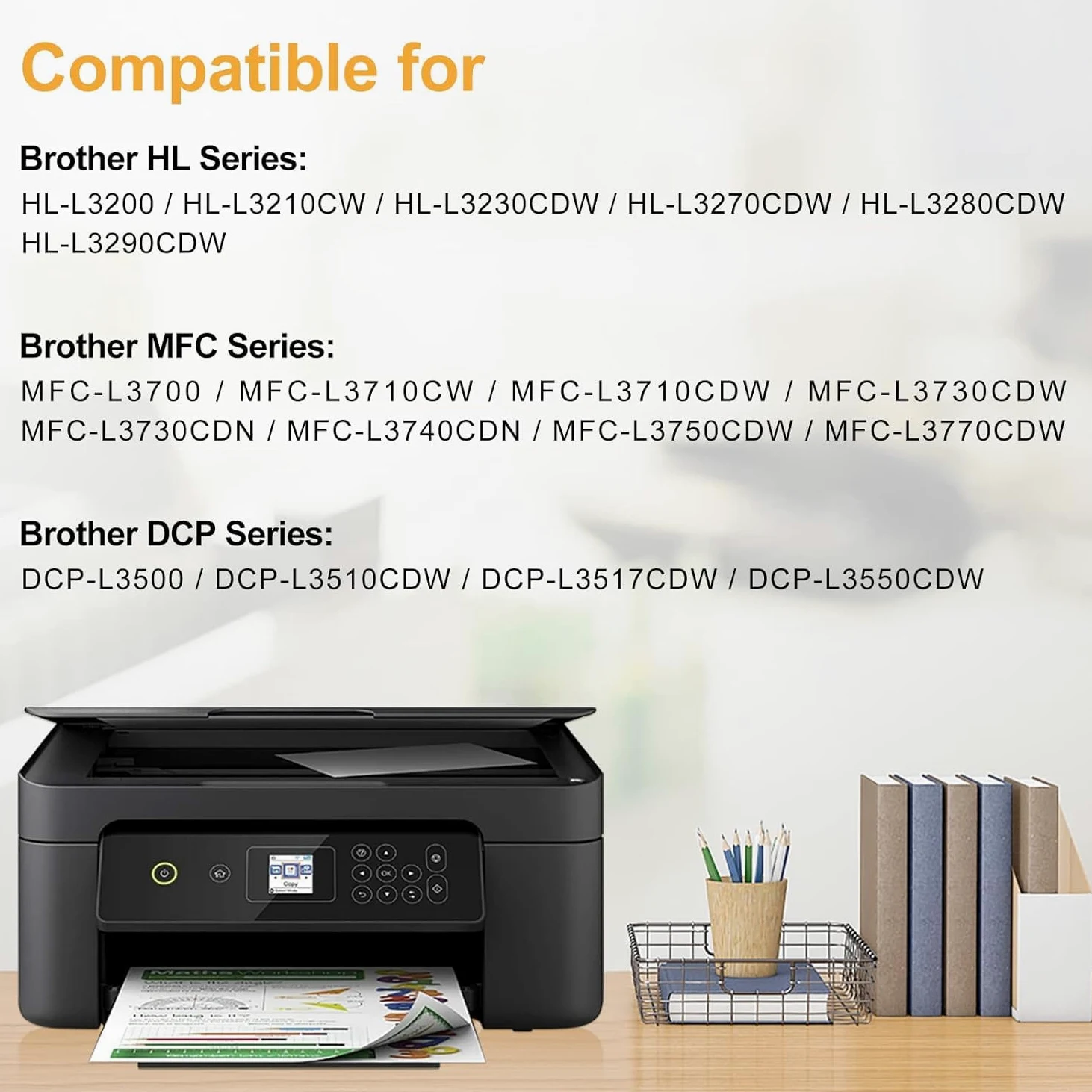 LeciRoba DR243CL Unità tamburo per Brother DR-243CL DR-243 DR243CL per Brother HL-L3210CW L3230CDW L3270CDW MFC-L3710CDW L3730CDW L3750CDW L3770CDW DCP-L3500 L3510CDW L3550CDW -Pack)