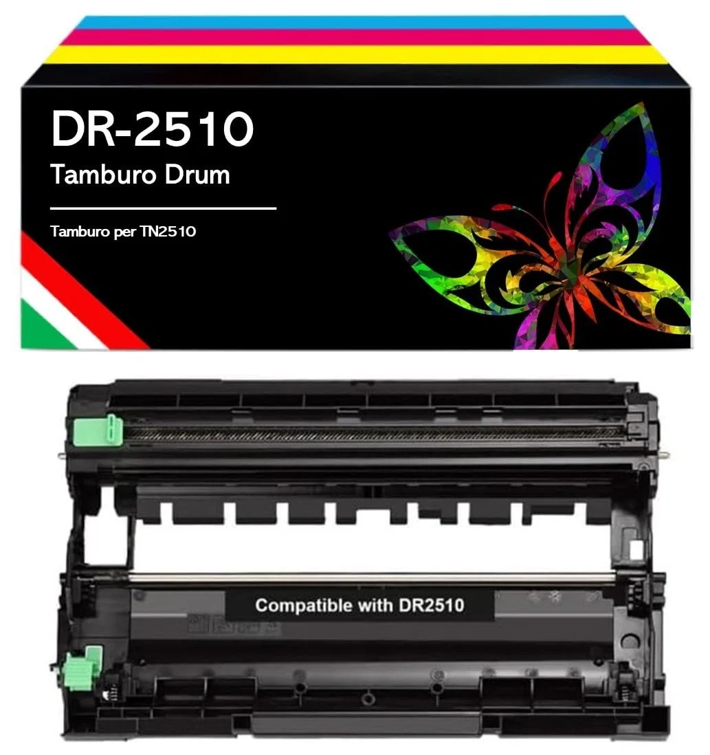 Tamburo NON CARTUCCIA Compatibile DR2510 Drum per Brother HL-L2400DWE,HL-L2445DW,DCP-L2620DW,DCP-L2660DW,DCP-L2665DW,MFC-L2800DW,MFC-L2827DWXL,MFC-L2835DW,MFC-L2860DWE
