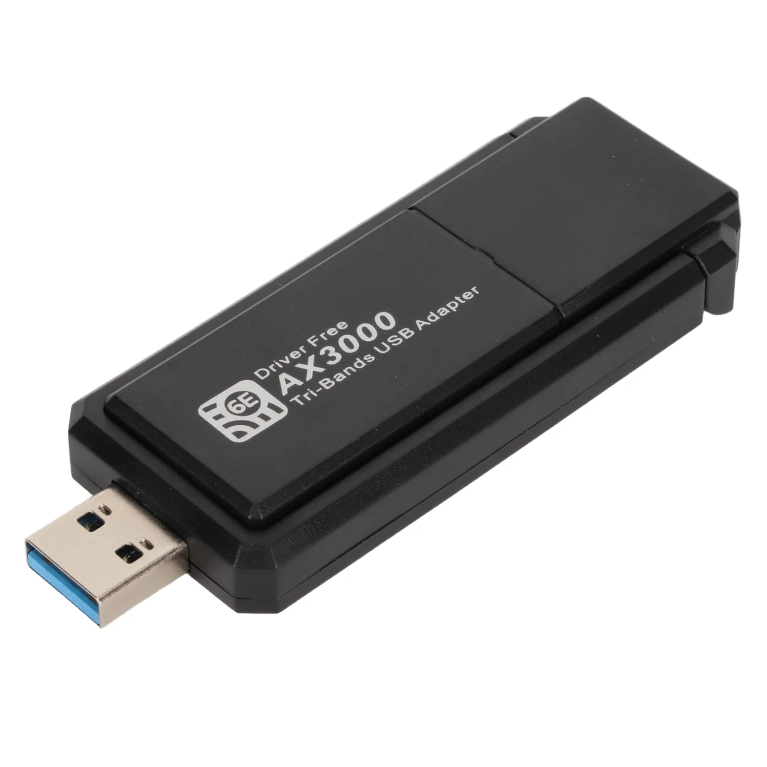 Bewinner Adattatore WiFi USB per PC, Adattatori di Rete USB Wireless da 3000 Mbps, Scheda di Rete USB a Tripla Banda con Antenna per Laptop Desktop Compatibile con Windows 10 11