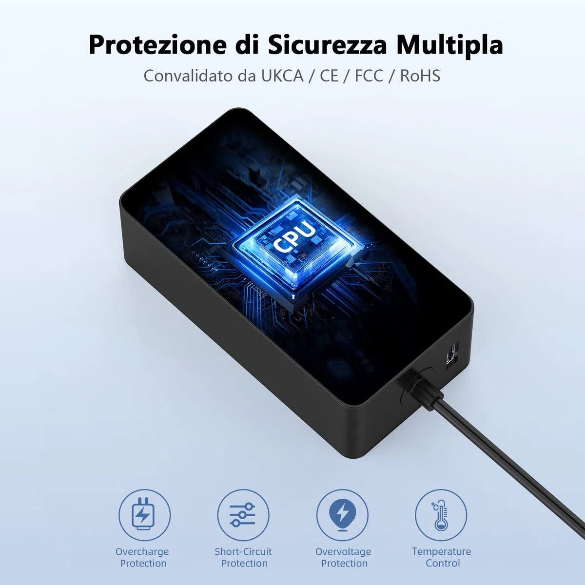 Caricatore Surface Pro 65W 15V 4A Alimentatore per Microsoft Surface Pro 8/7/6/5/4/3/X, Surface Laptop 1/2/3/4, Surface Book 1/2, Surface Go 1/2 Tablet Windows 1796 1800 Caricabatterie con Port USB